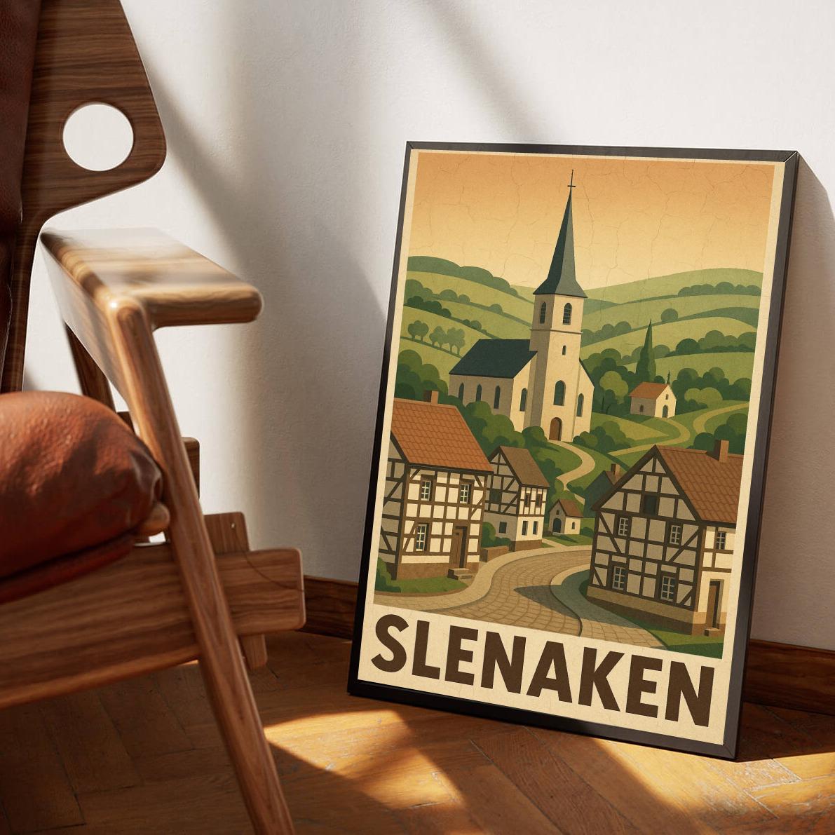 Slenaken Text Vintage poster sfeerbeeld 3