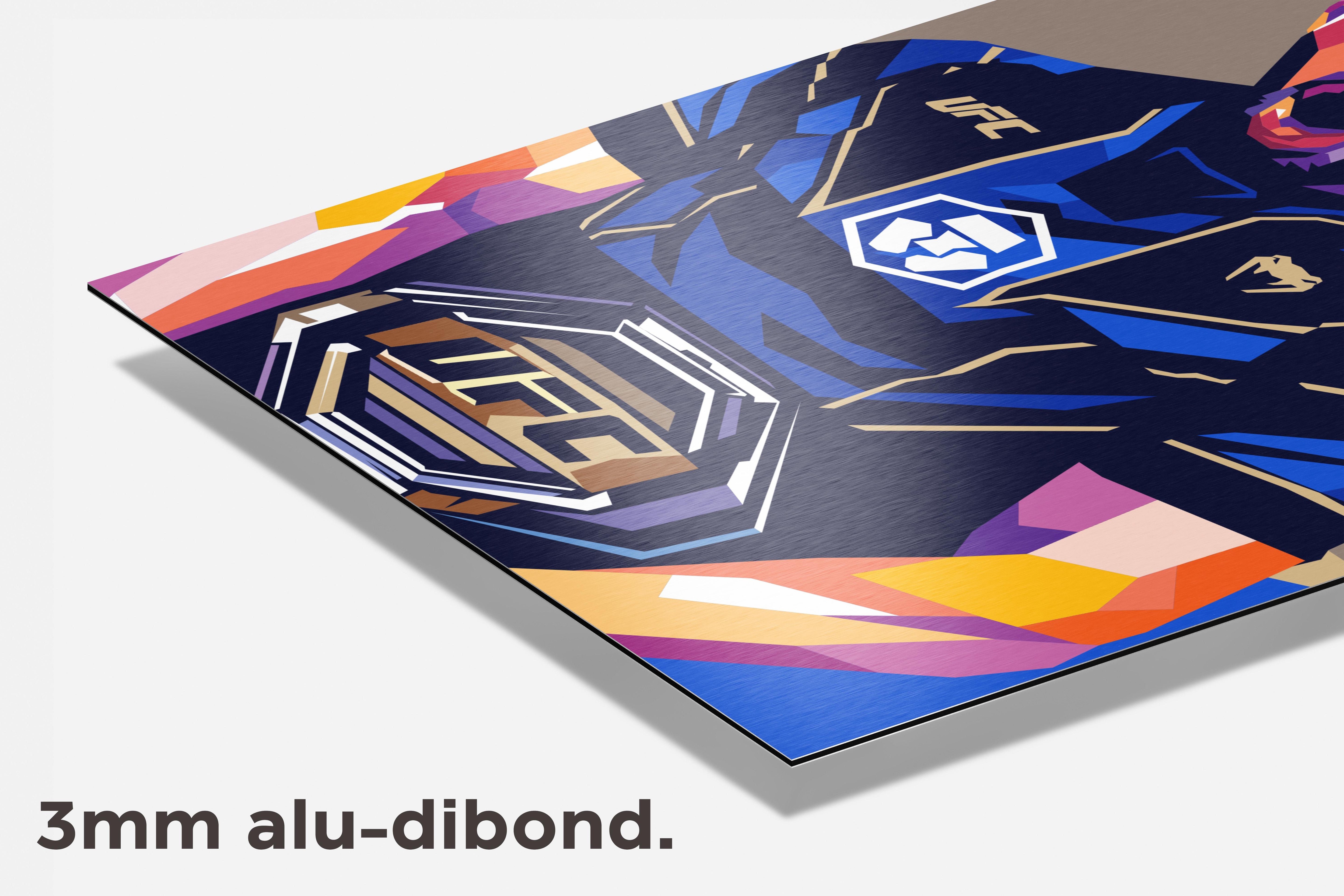 Jon Jones dibond detail