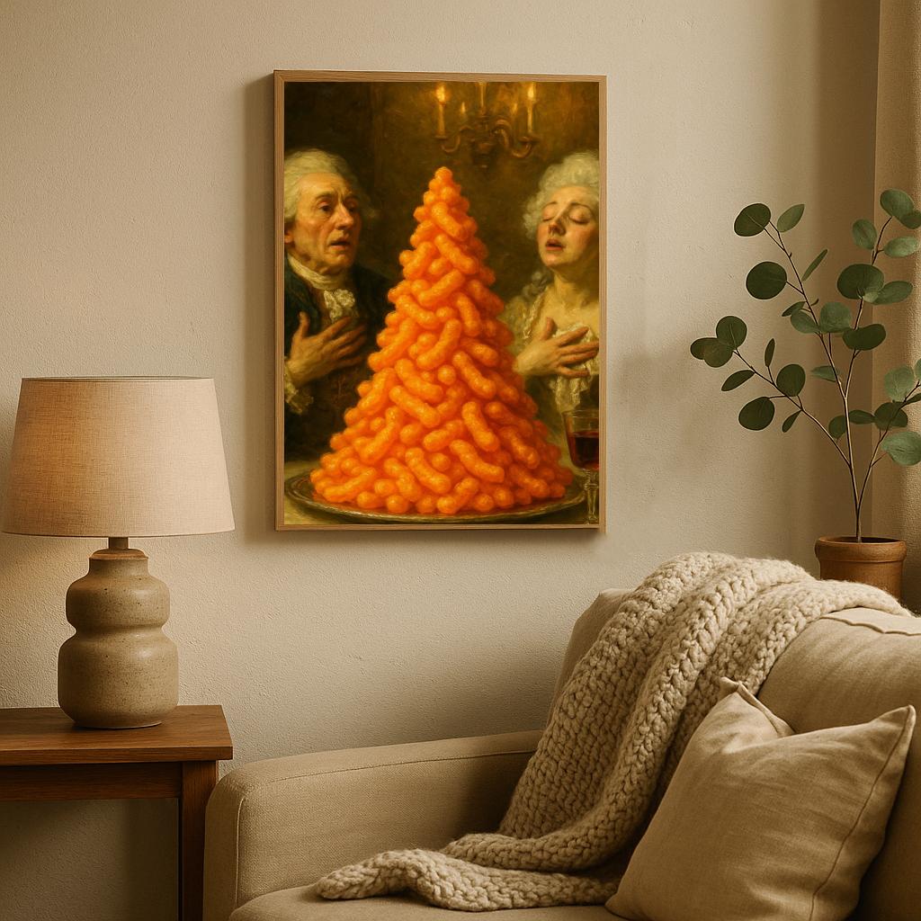Cheese Puffs Vintage poster sfeerbeeld 2