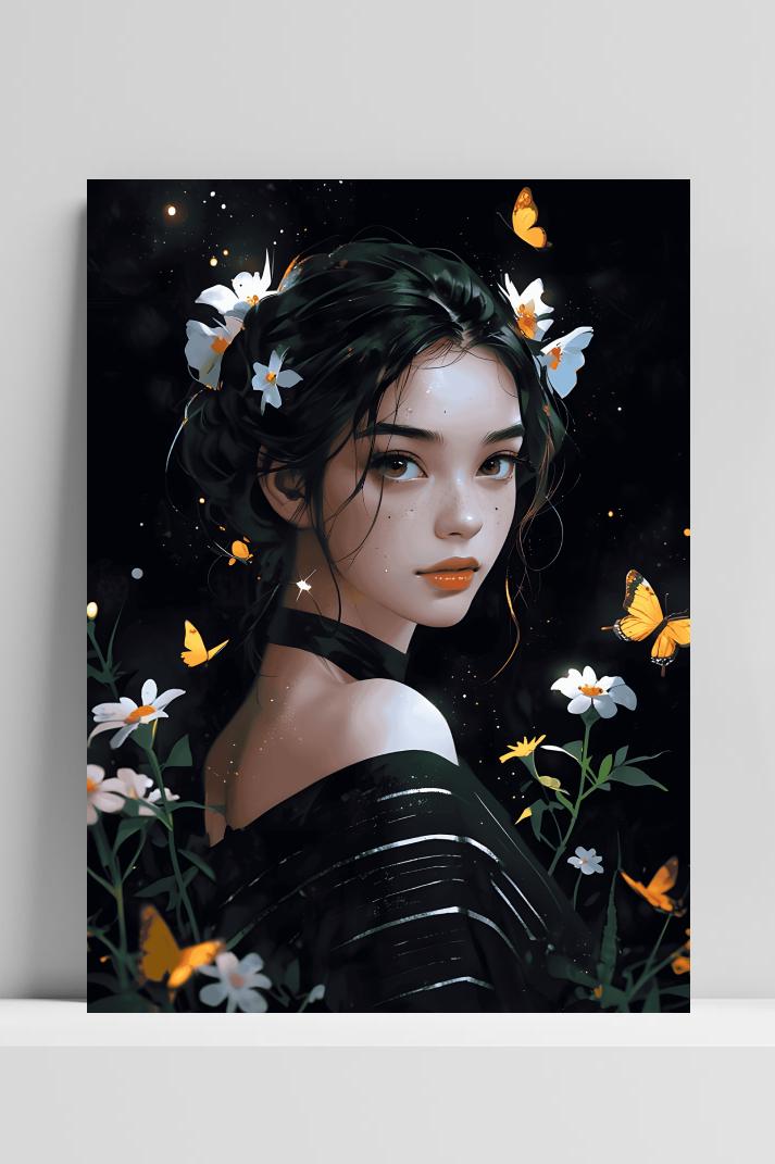 Vlinderbloem op 3mm aluminium dibond