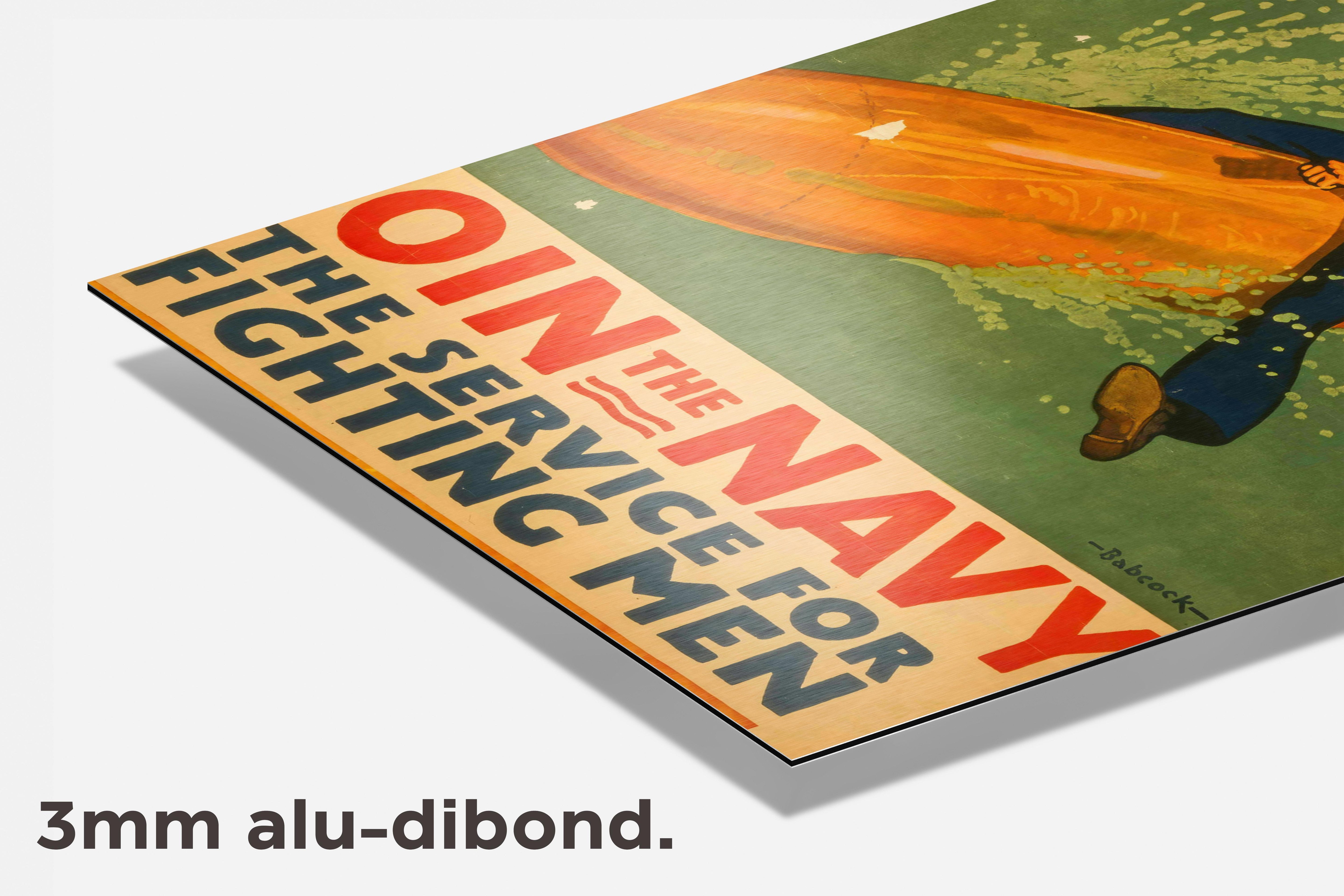 Vintage Navy dibond detail
