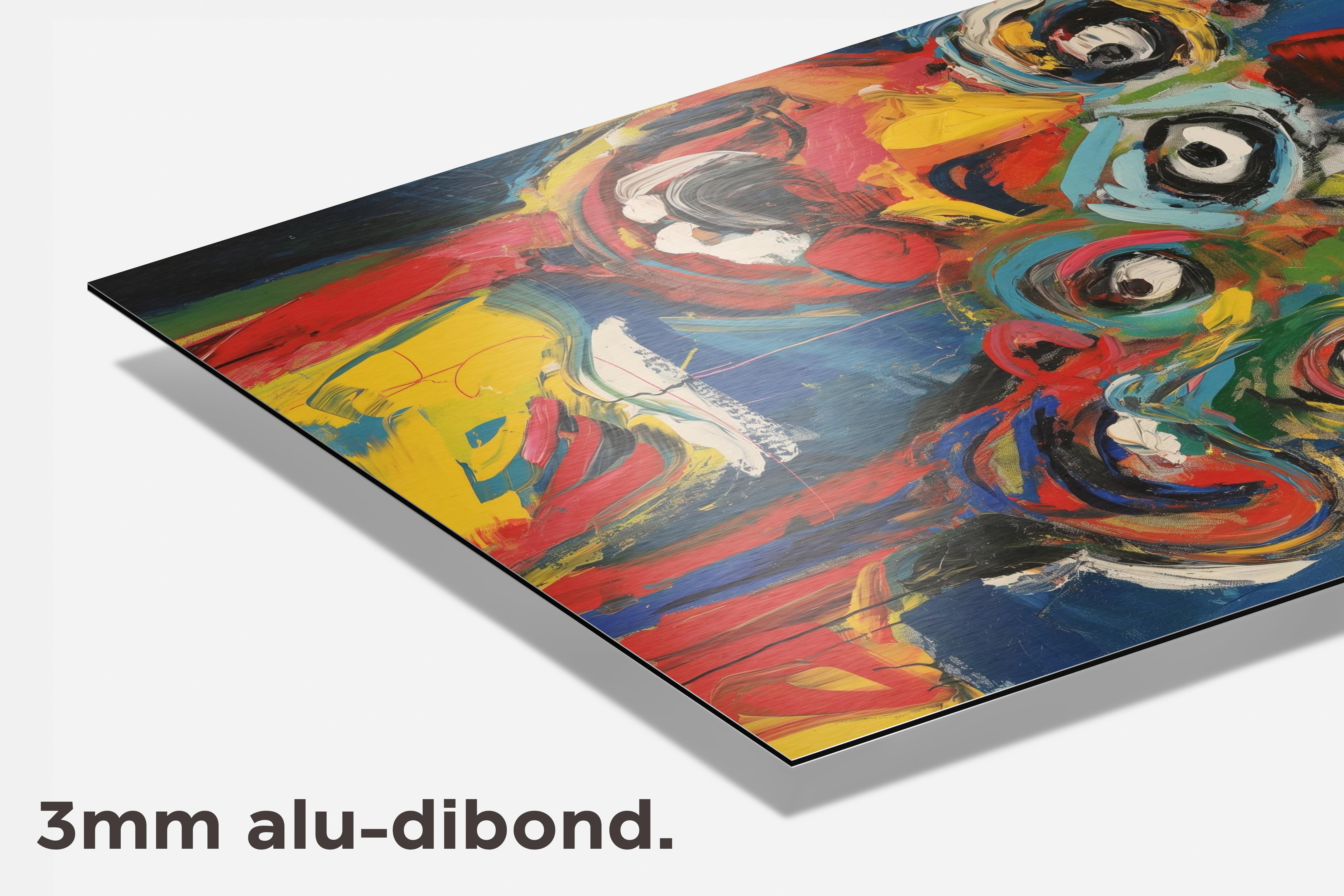 Geiten Aquarel dibond detail