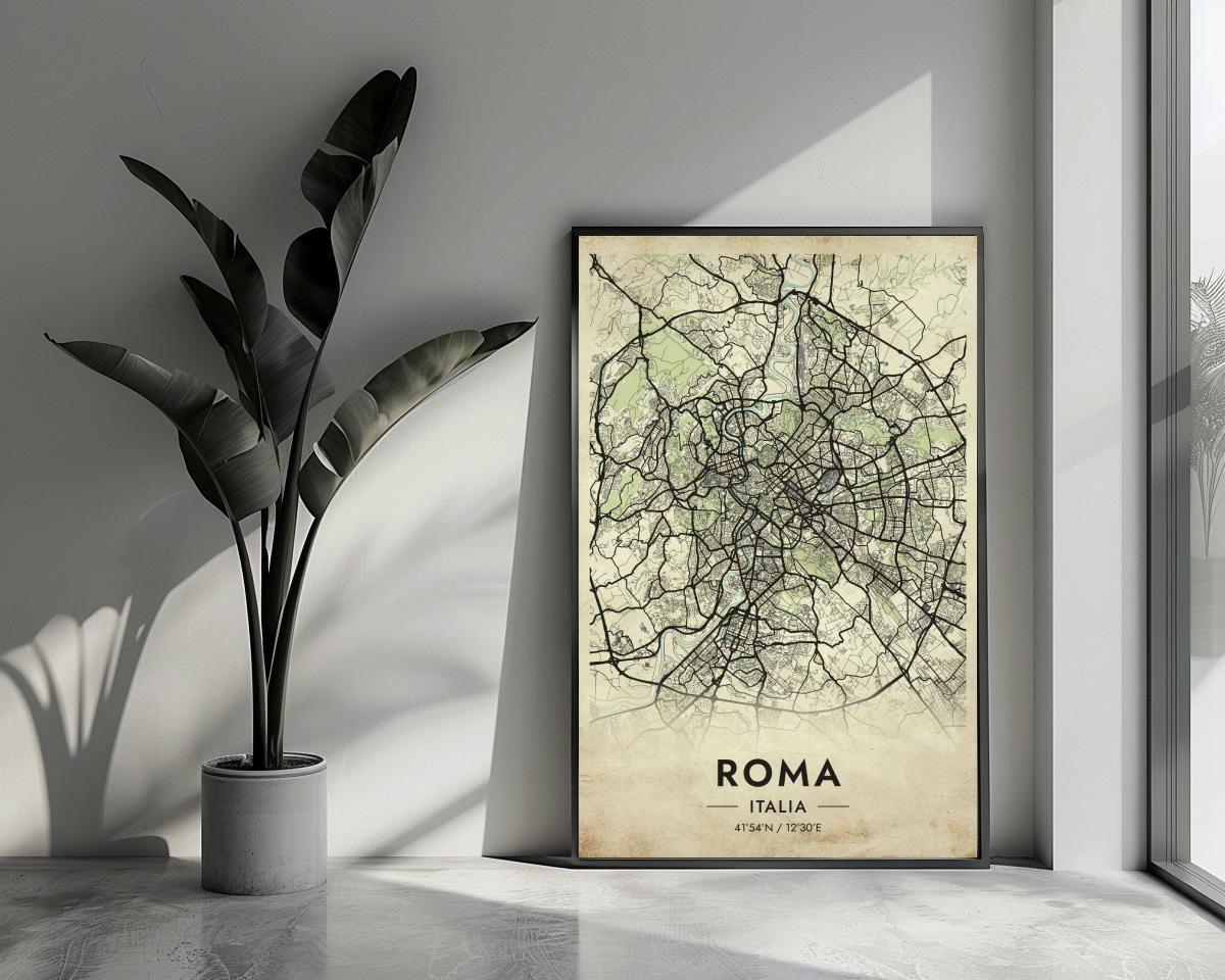 Rome Italy Vintage poster van 25 Artstreet