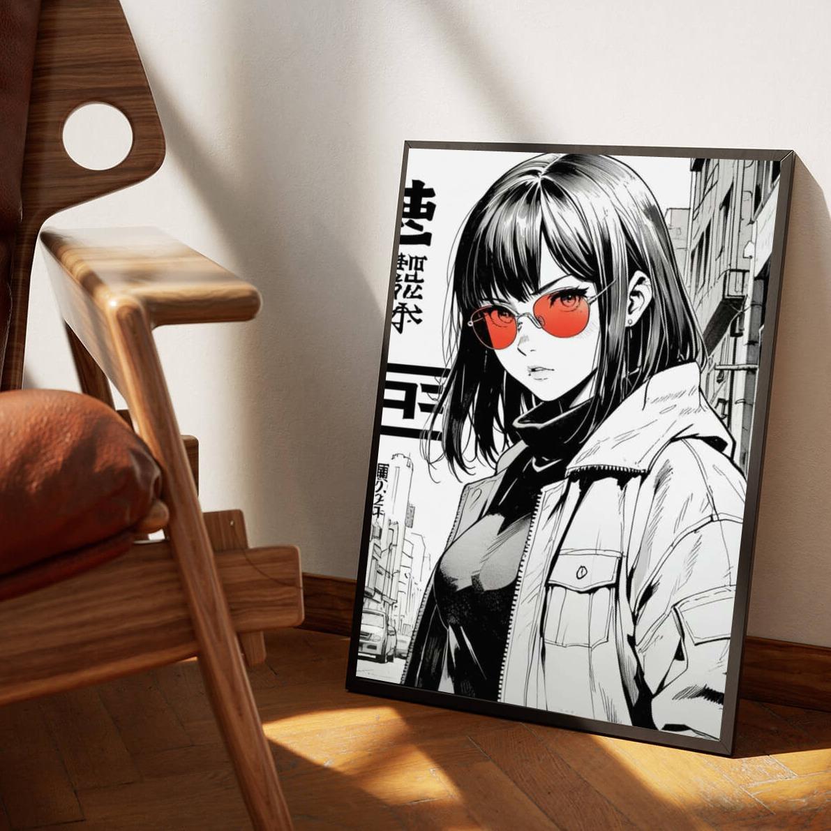 Manga Girl dans un intérieur