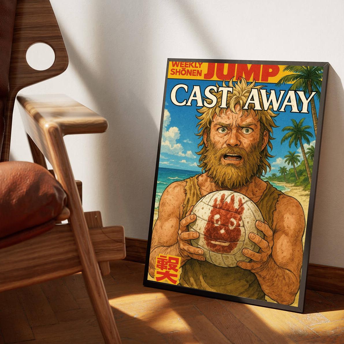 Cast Away Film Cartoon poster sfeerbeeld 3