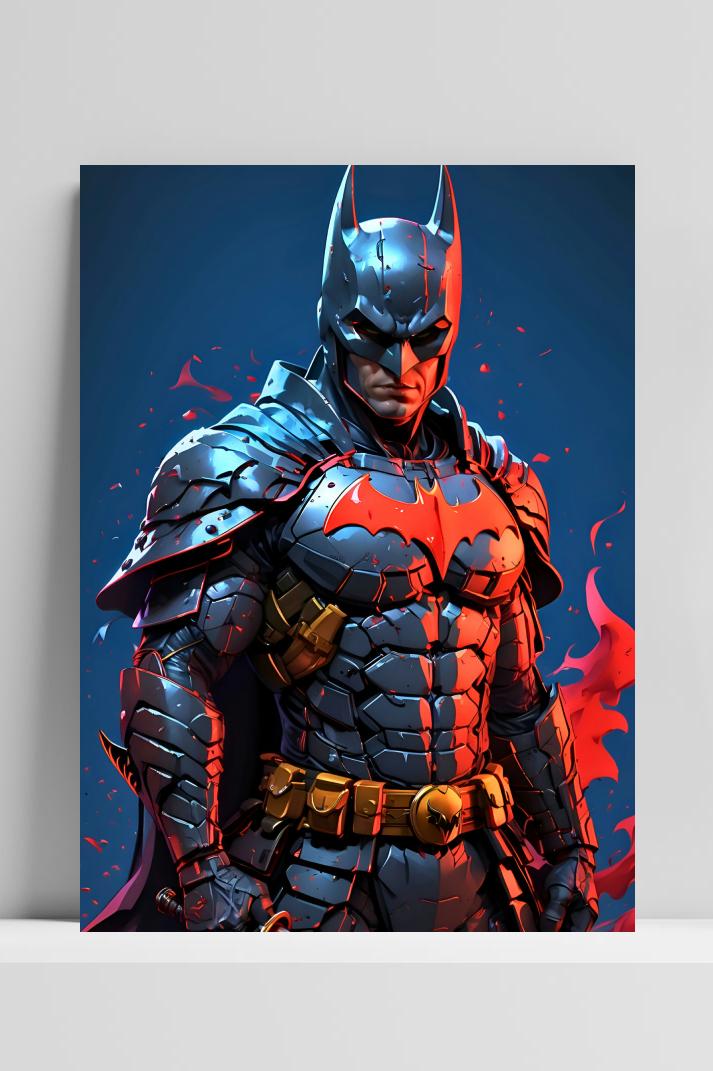Batman Zwaard op 3mm aluminium dibond