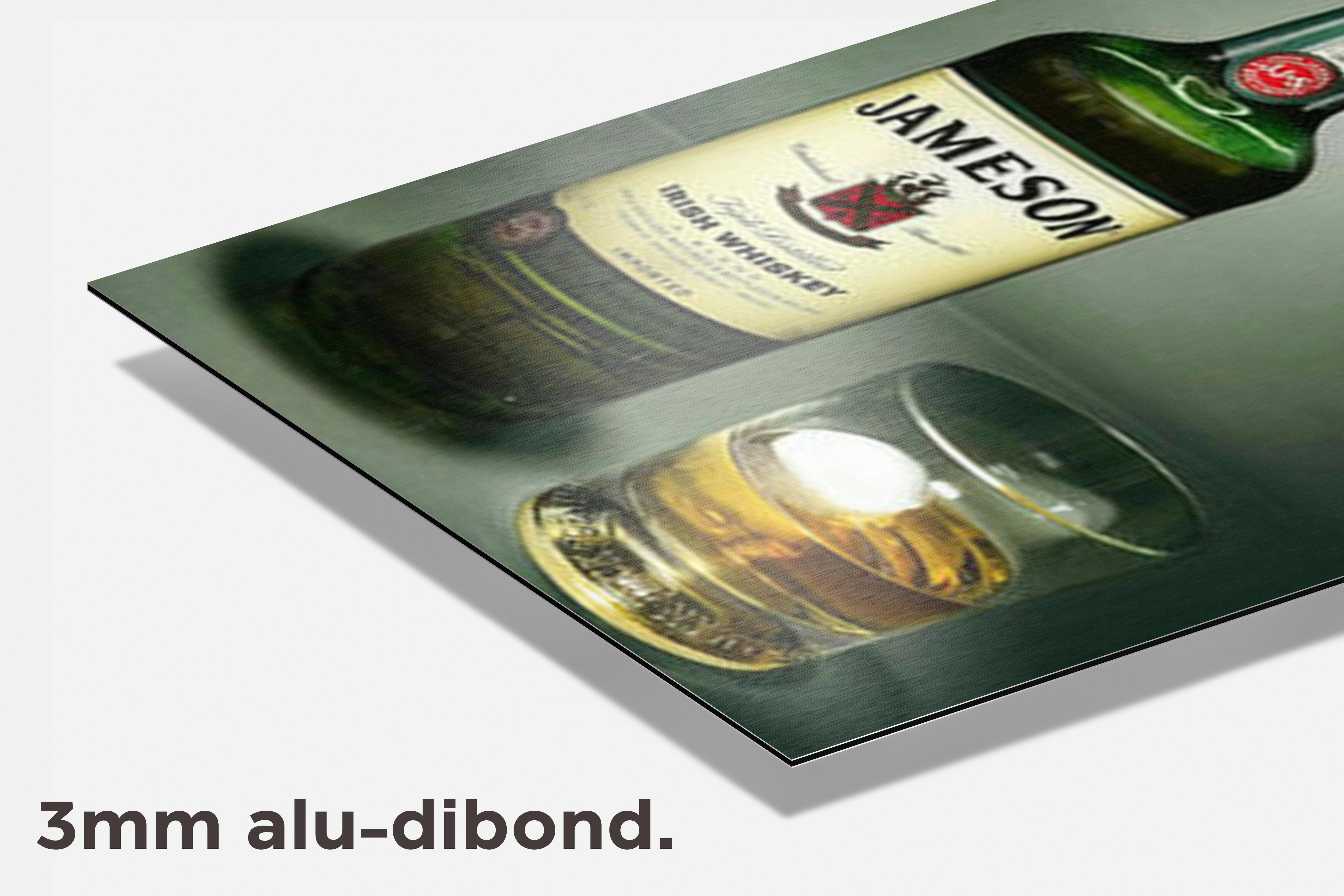 Jameson Drank dibond detail
