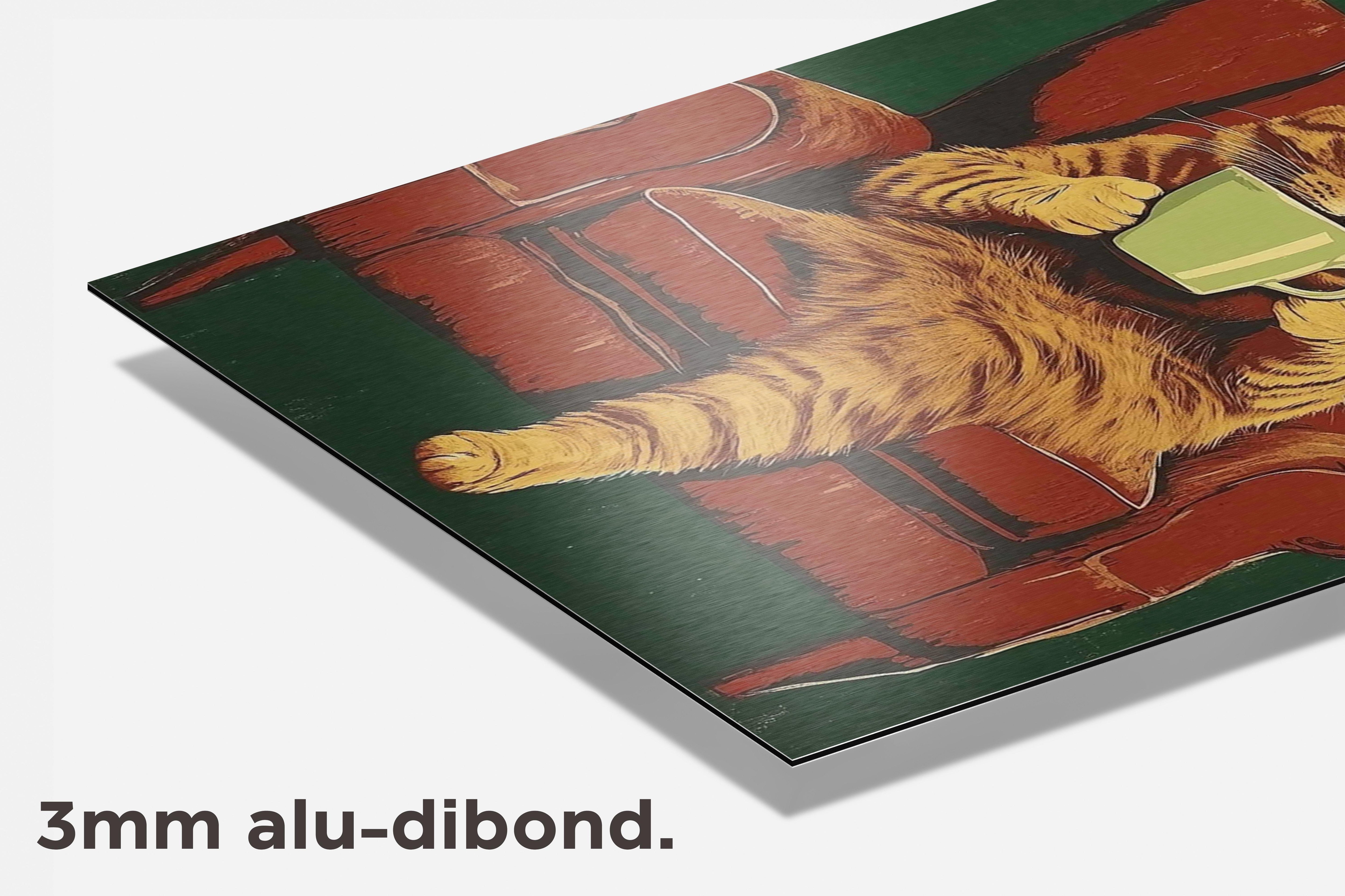 Coffee Kat dibond detail