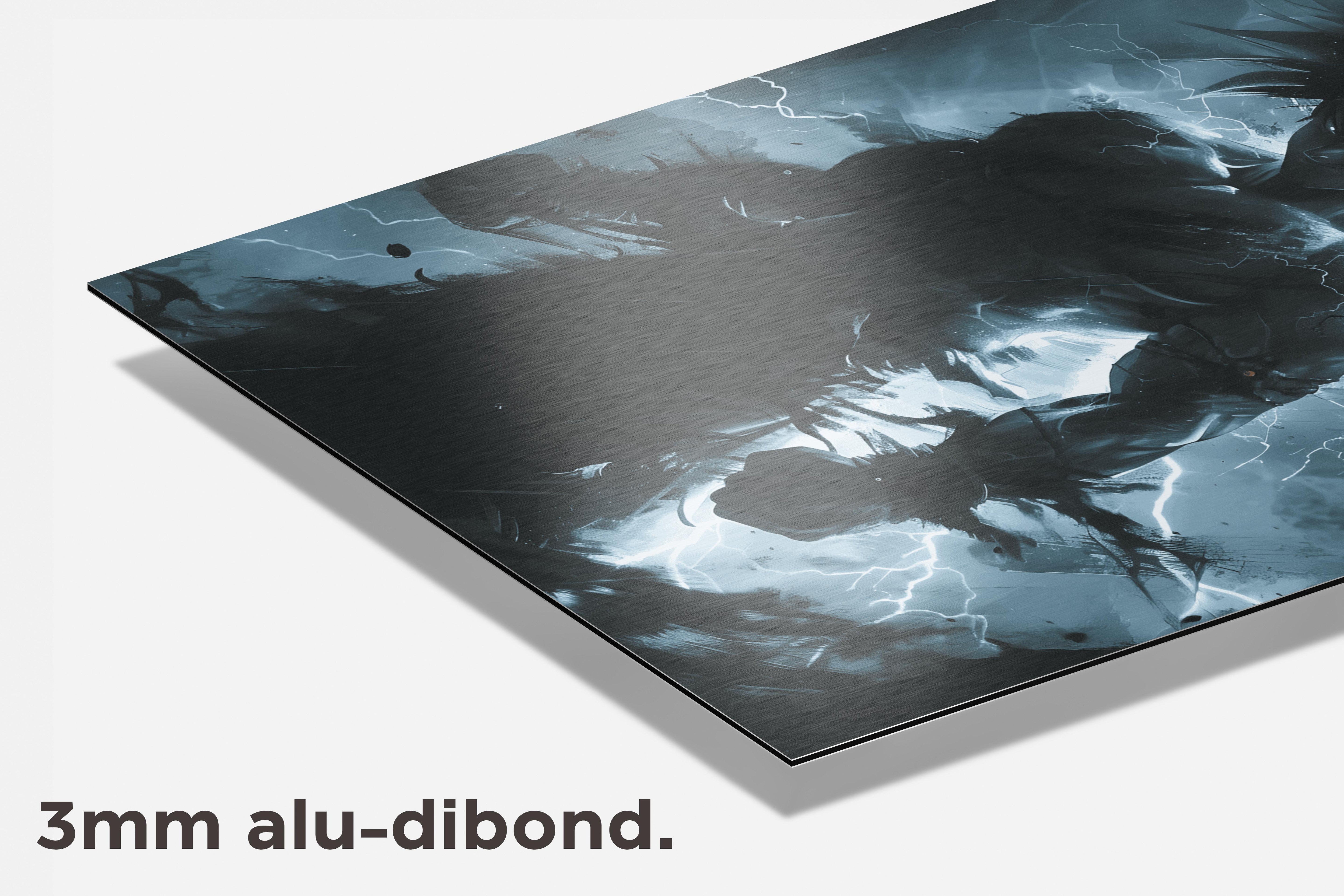 Dragonball Bliksem dibond detail