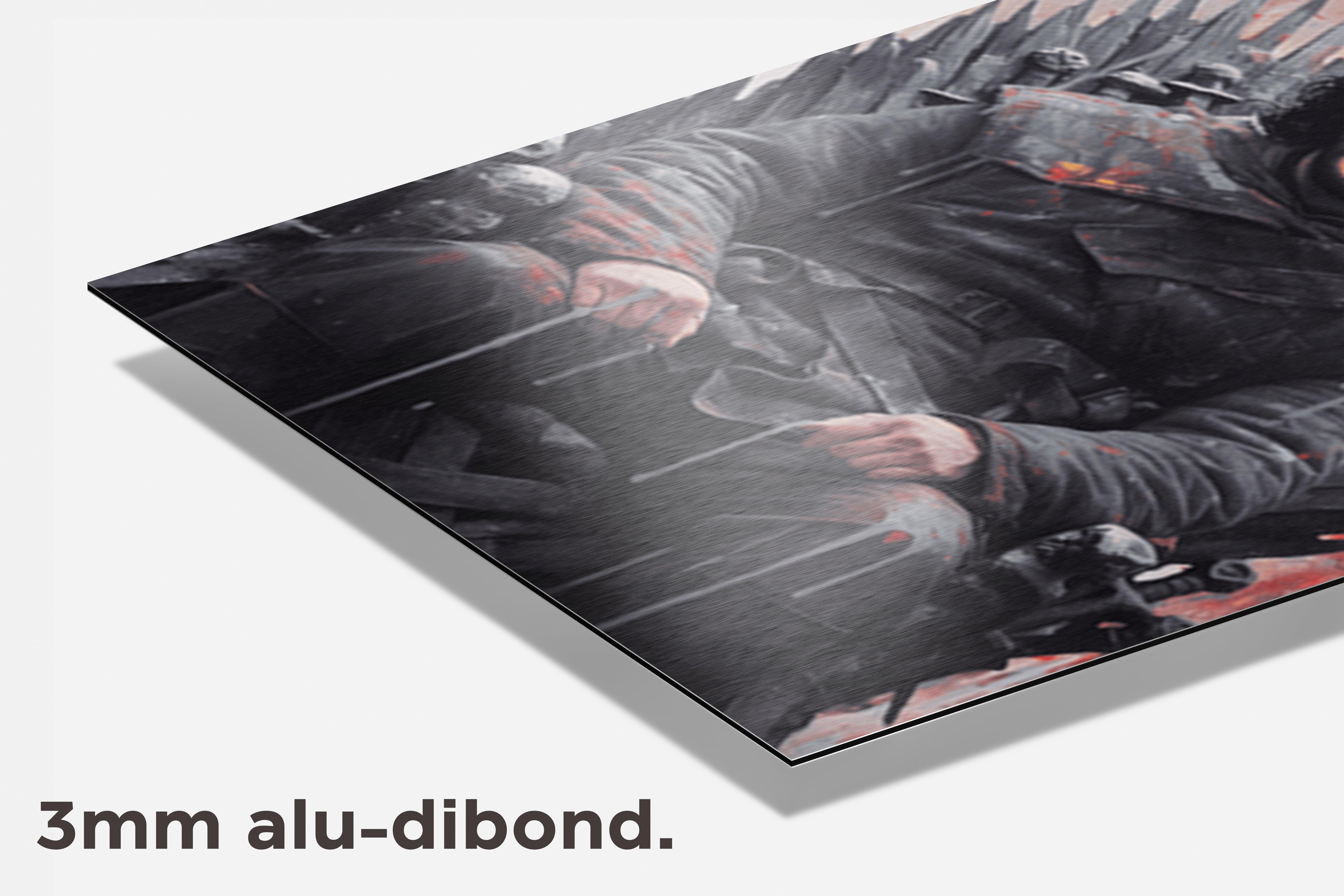 John Snow Iron Throne dibond detail