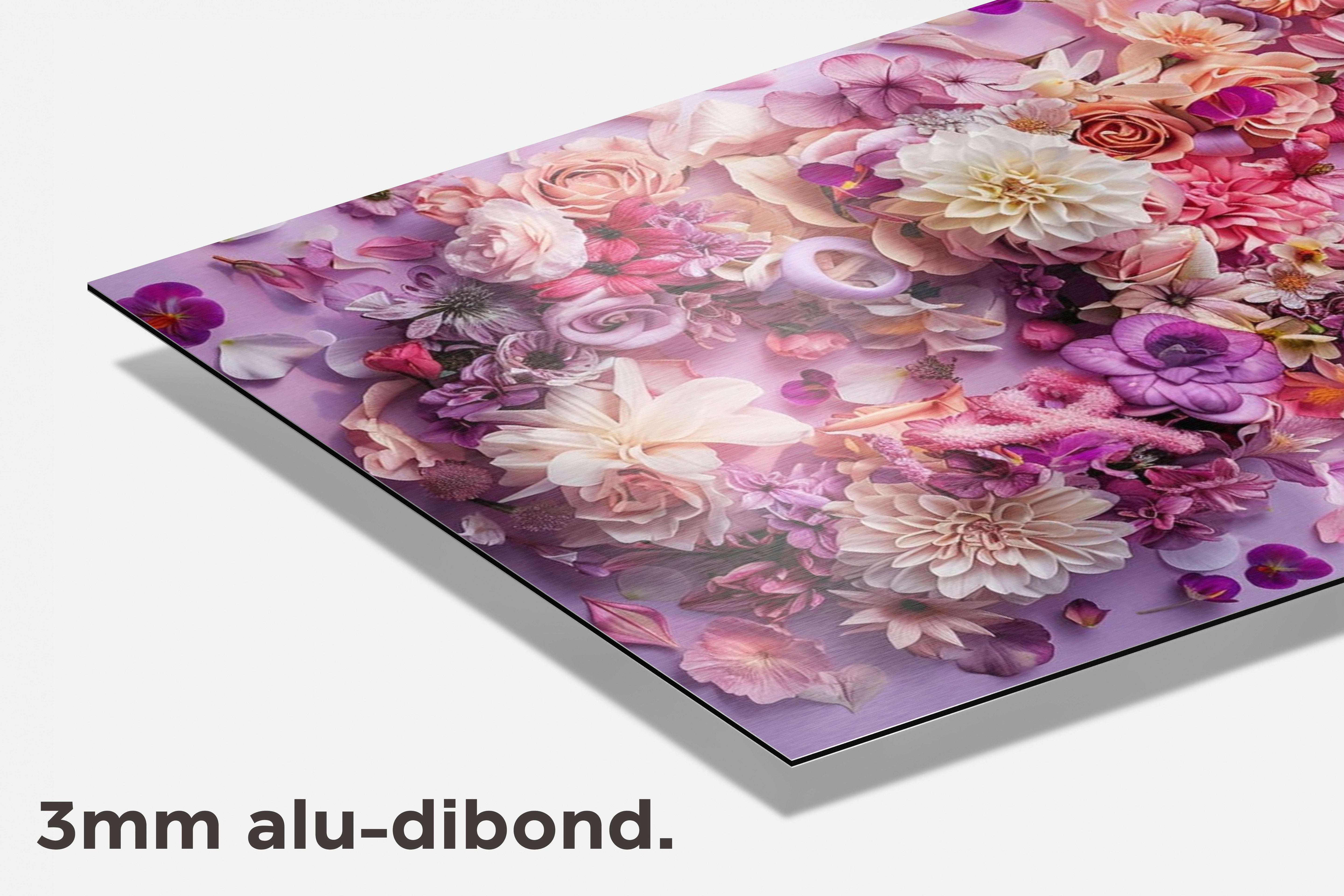 Bloemen dibond detail