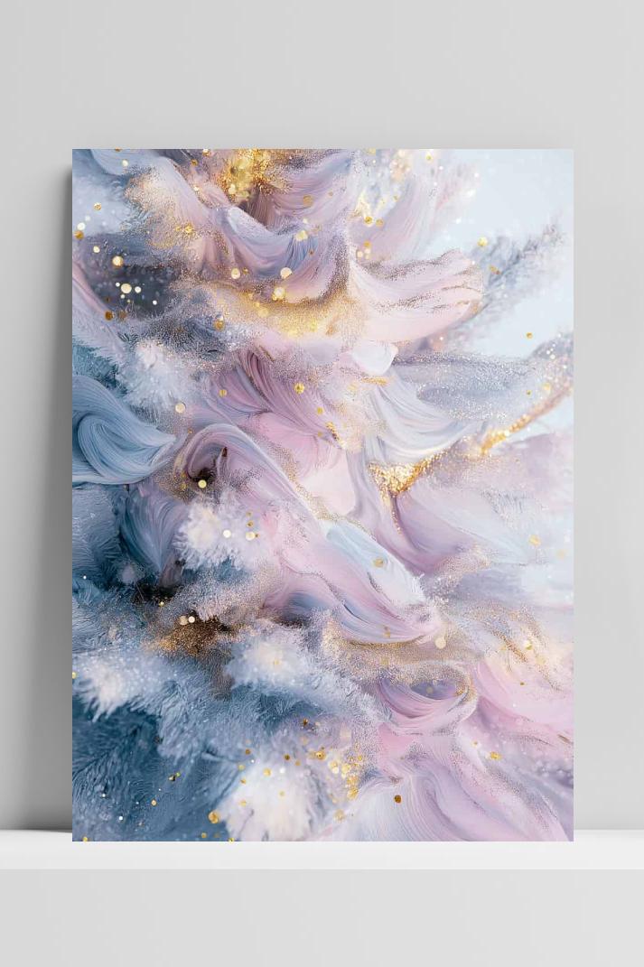 Abstracte Kerstboom op 3mm aluminium dibond