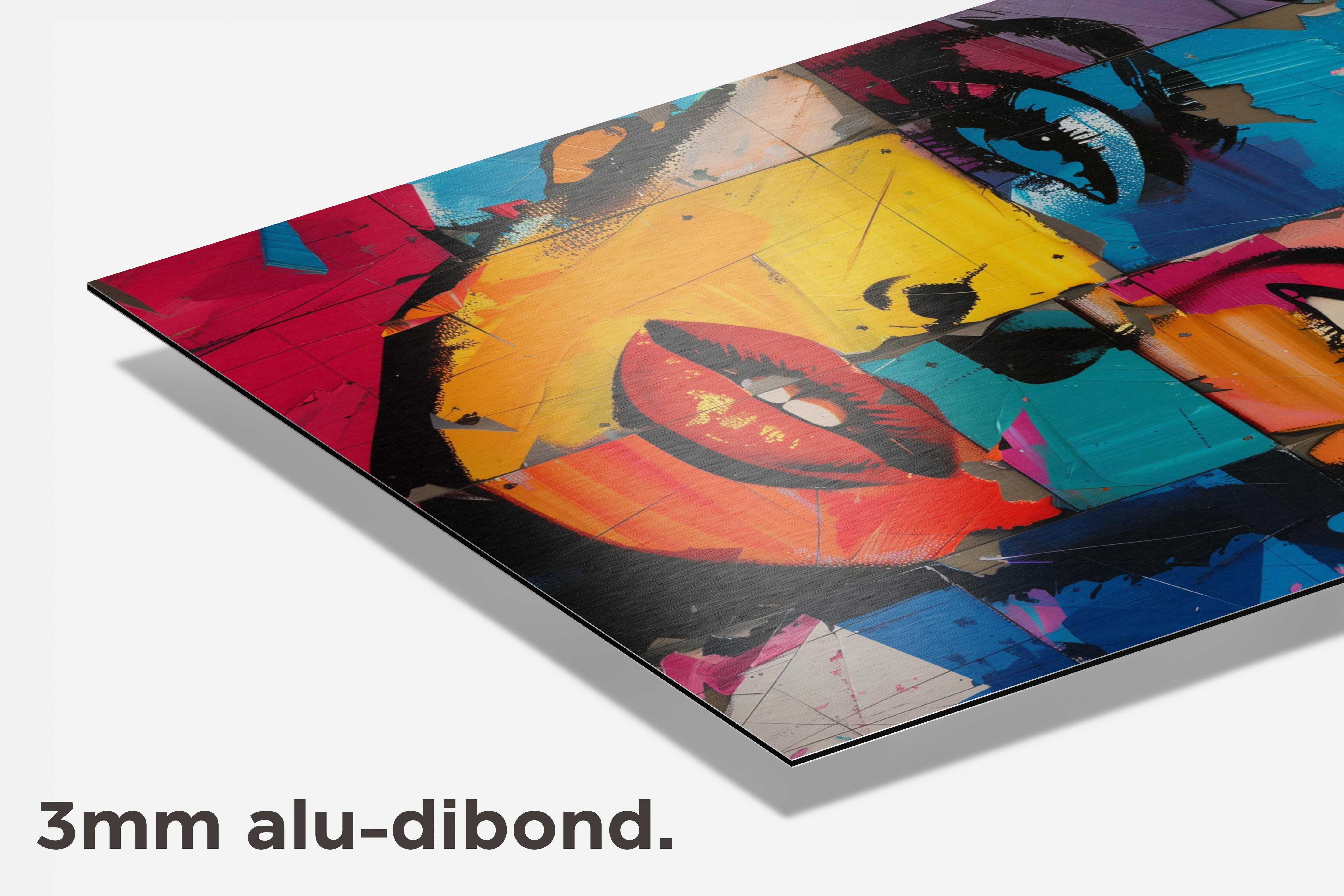 Marilyn Monroe Kunst dibond detail