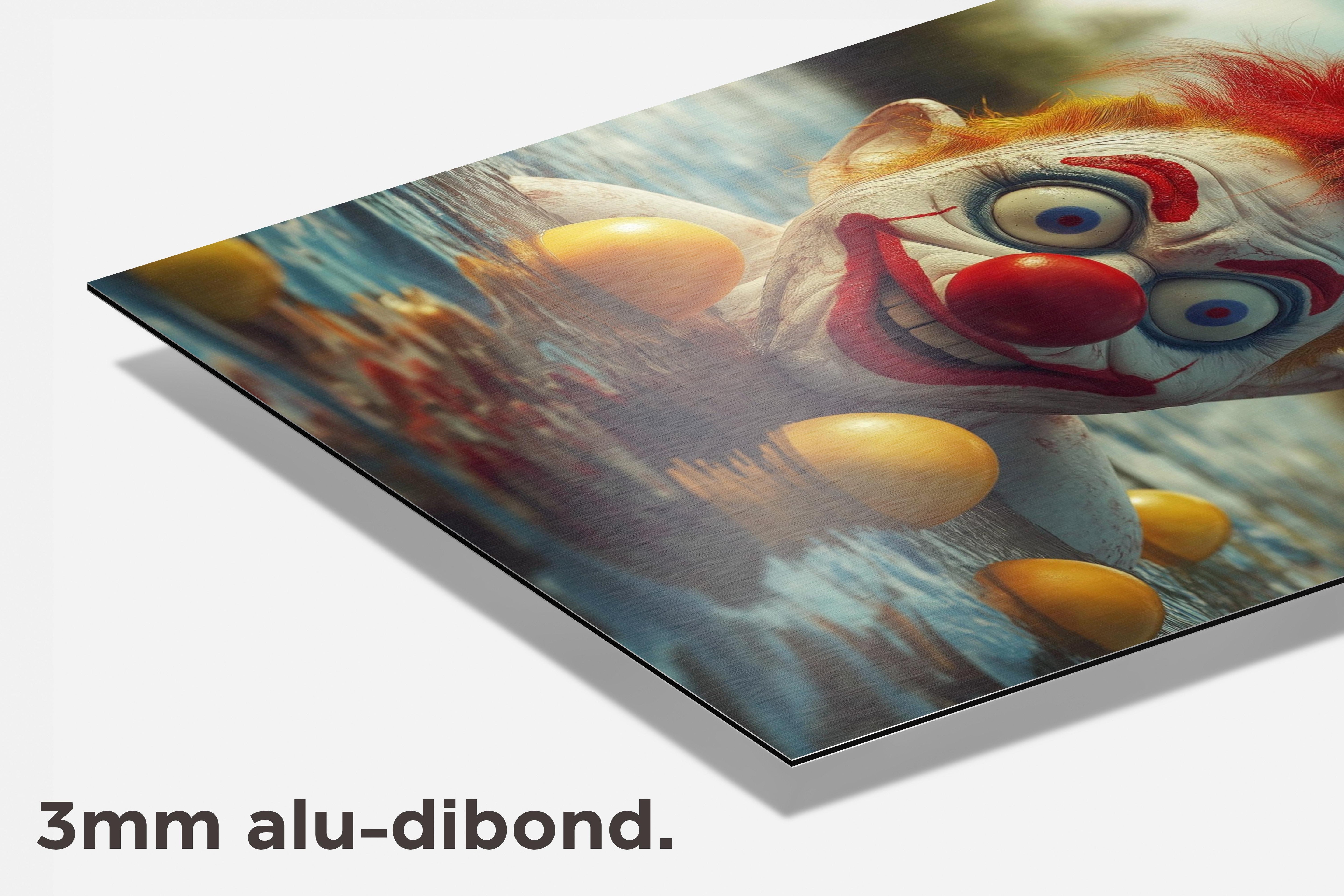 Enge Clown dibond detail