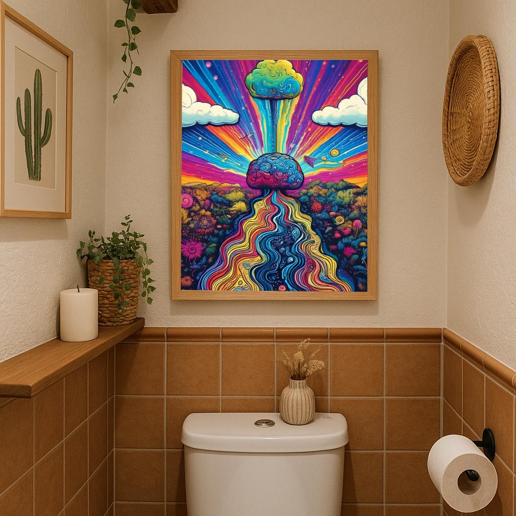 Psychedelic Brain Nature poster sfeerbeeld 2