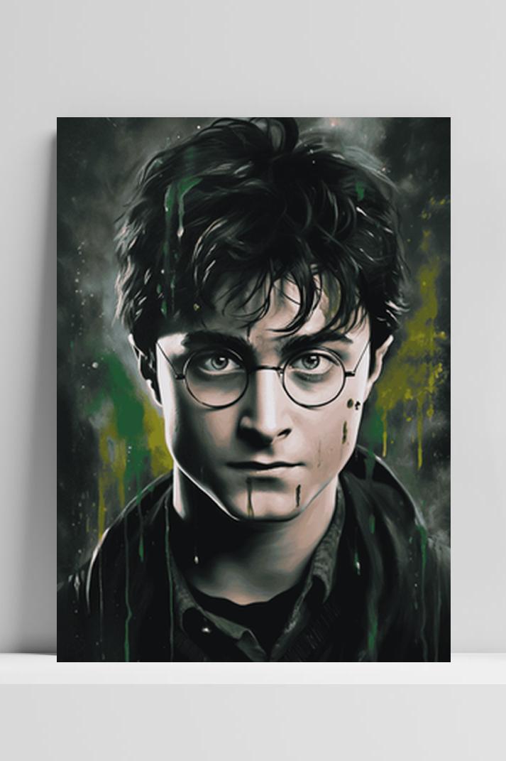 Harry Potter Zwadderich op 3mm aluminium dibond