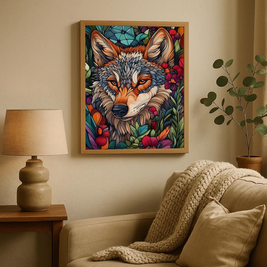 Wolf Colorful poster sfeerbeeld 1