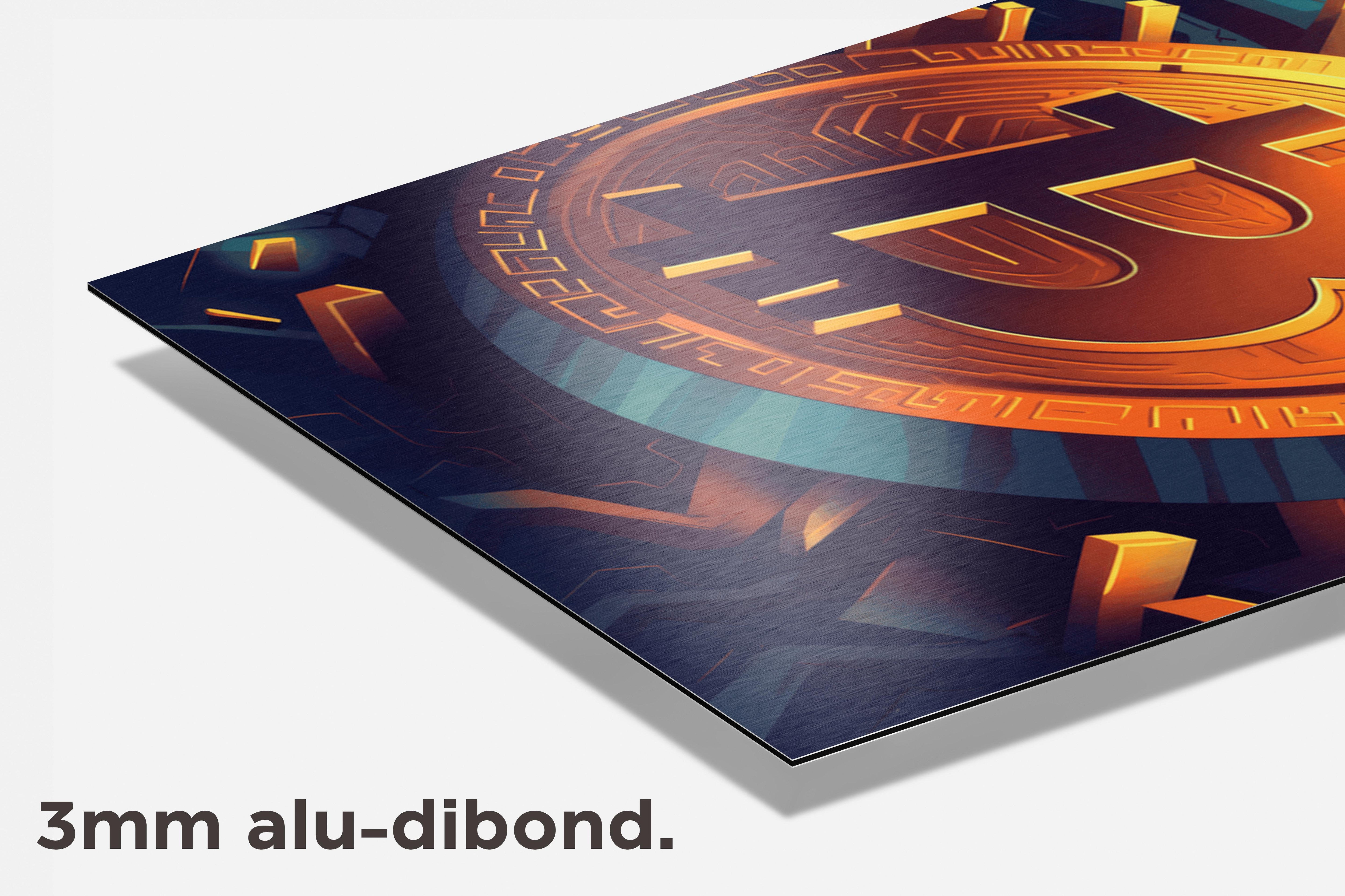 Bitcoin Poster dibond detail