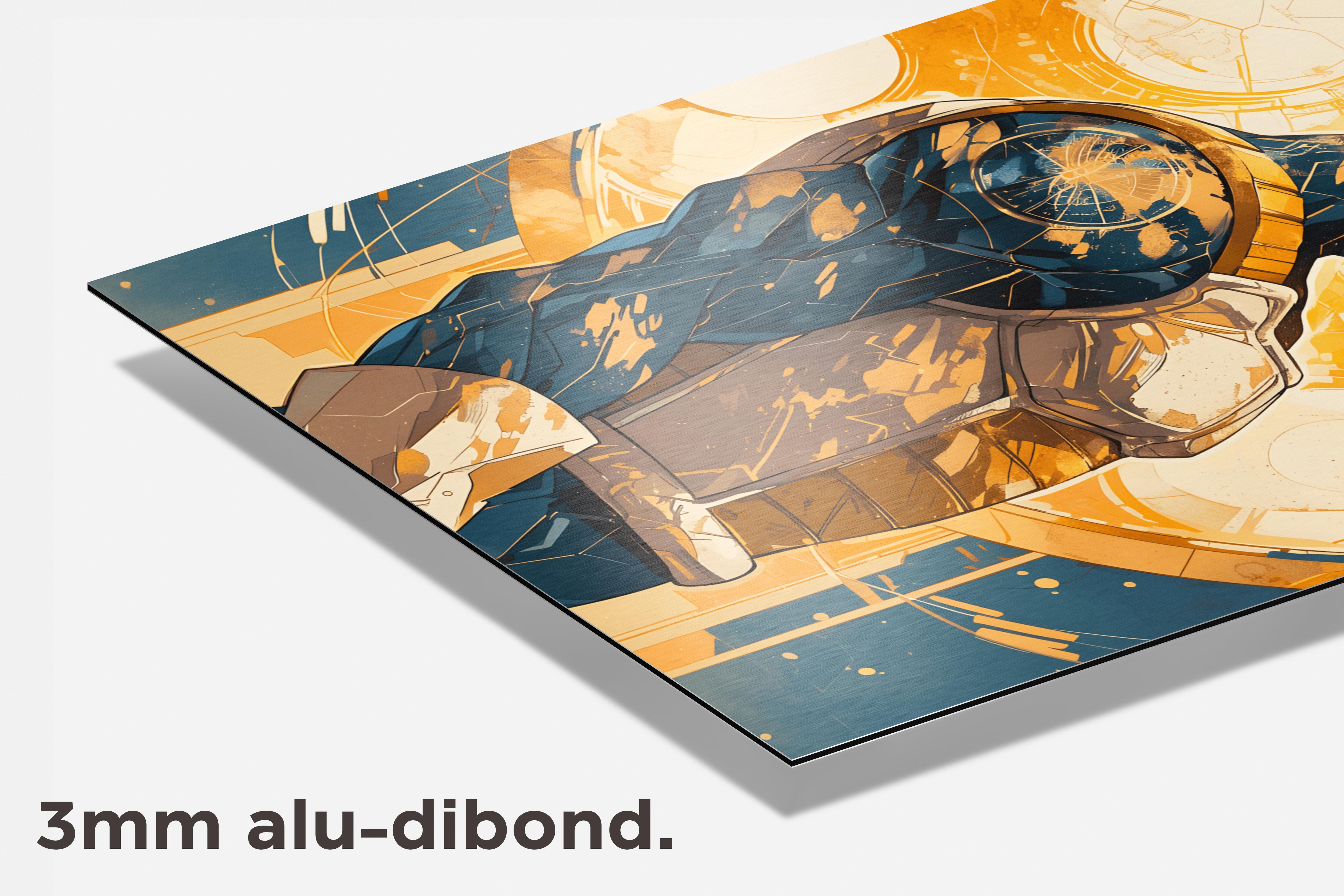 Vegeta Dragonball dibond detail