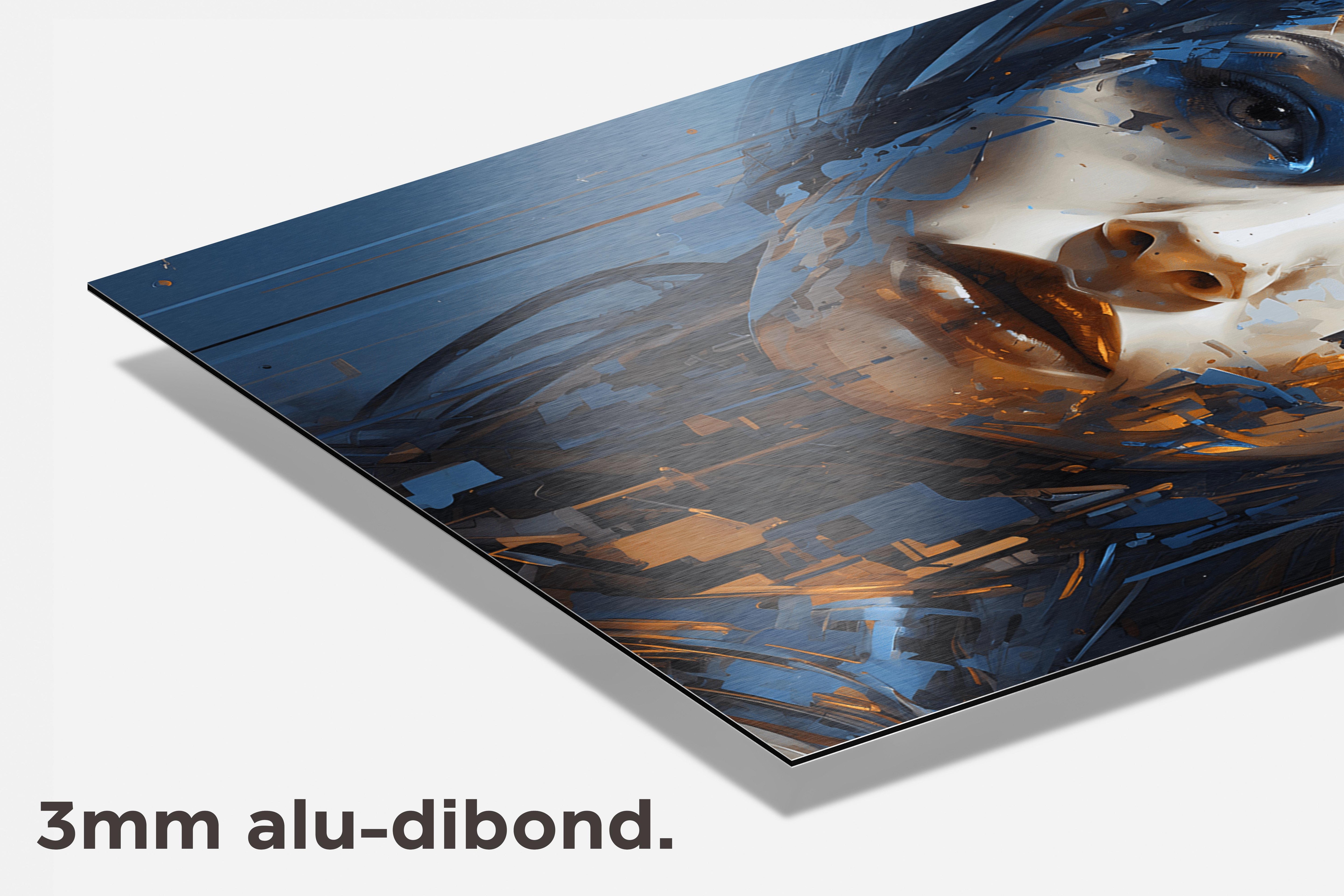 Vrouw Futuristisch dibond detail