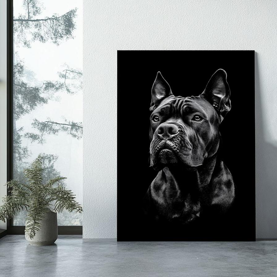 Cane Corso B&W poster sfeerbeeld 1