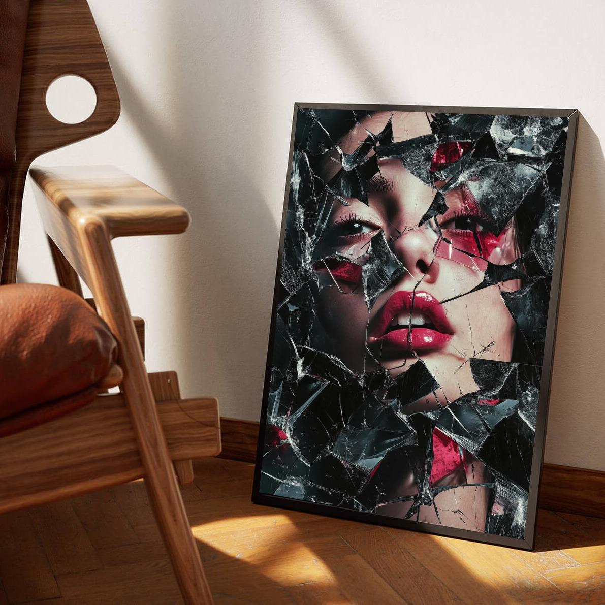 Glass Portrait poster van 25 Artstreet