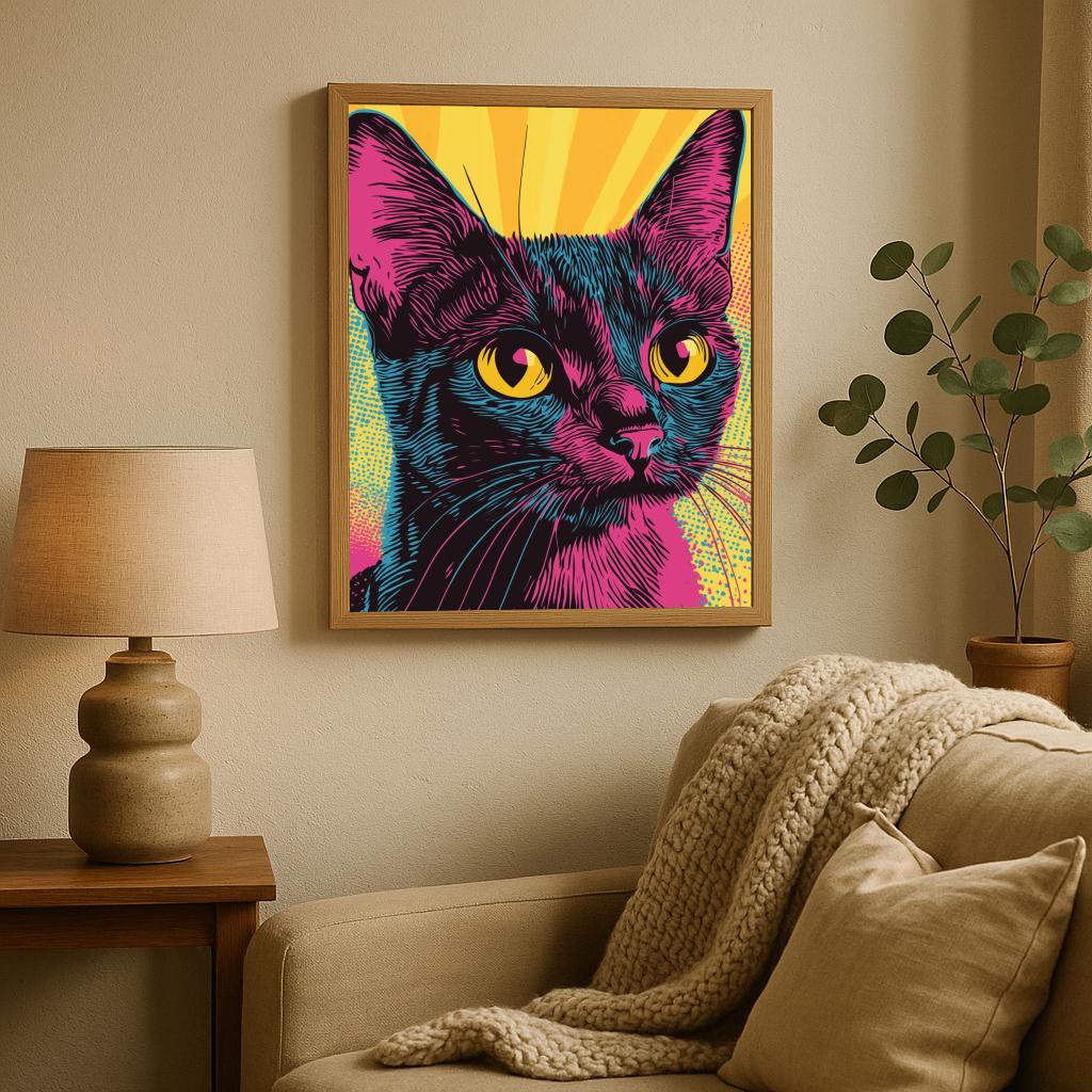 Pop Art Cat poster sfeerbeeld 1