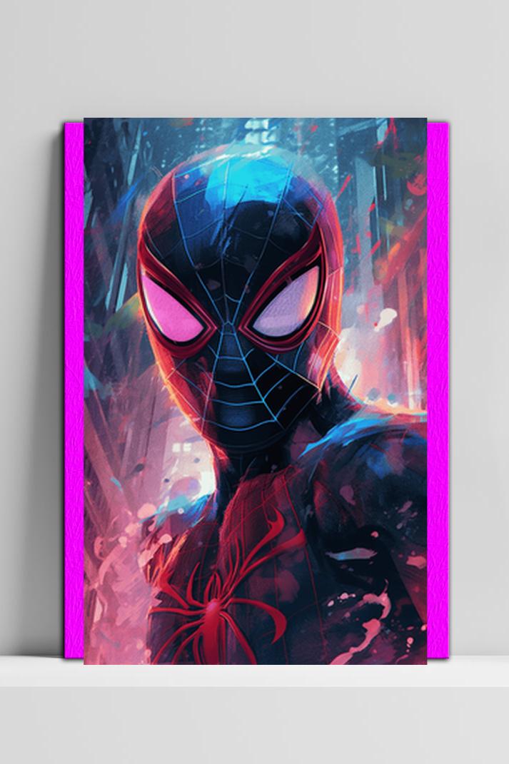Miles Morales op 3mm aluminium dibond