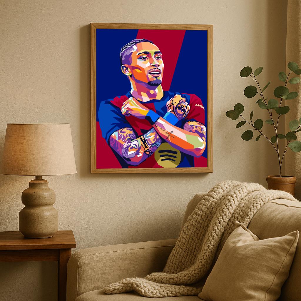 Raphinha Pop Art poster sfeerbeeld 2