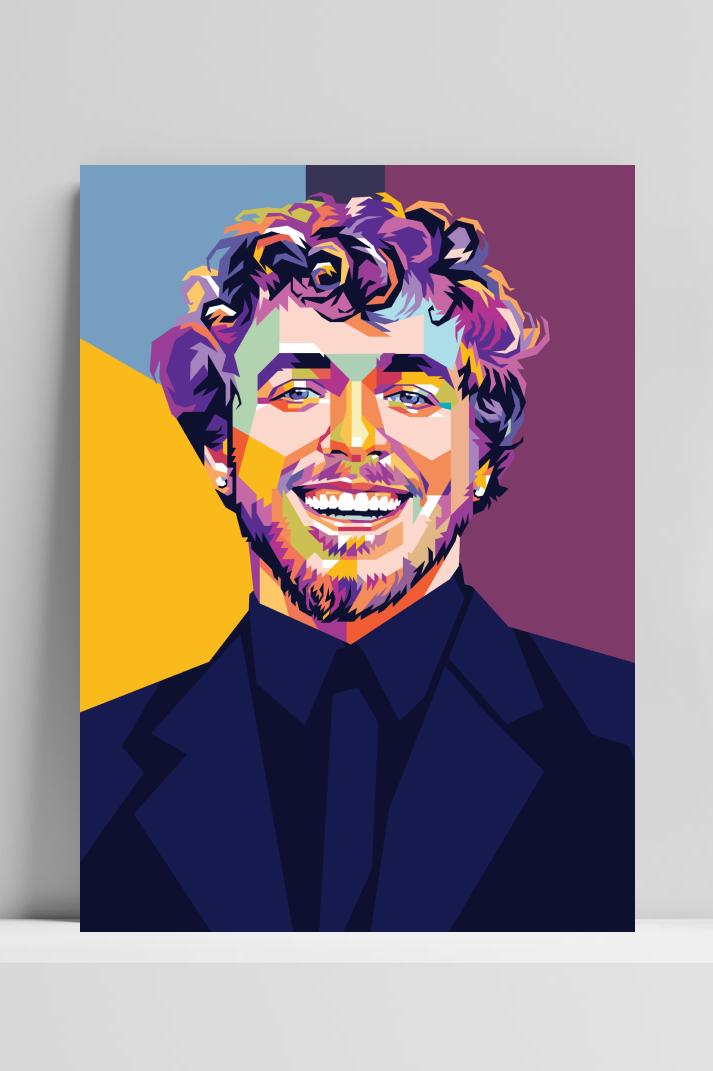 Jack Harlow op 3mm aluminium dibond