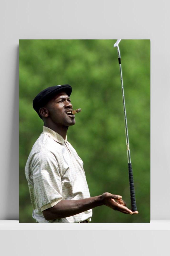 Michael Jordan Golf Cigar Balance im Interieur
