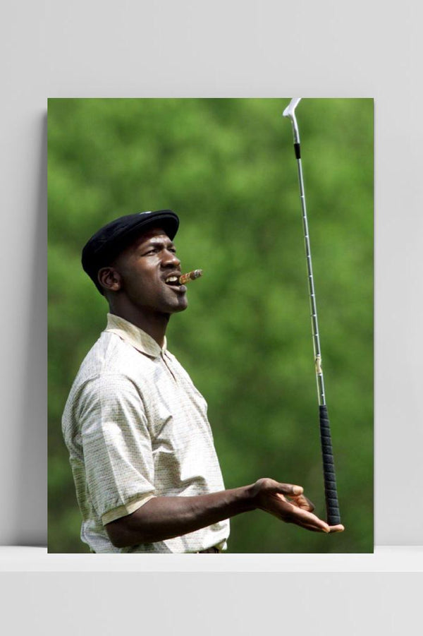 Michael Jordan Golf Cigar Balance poster