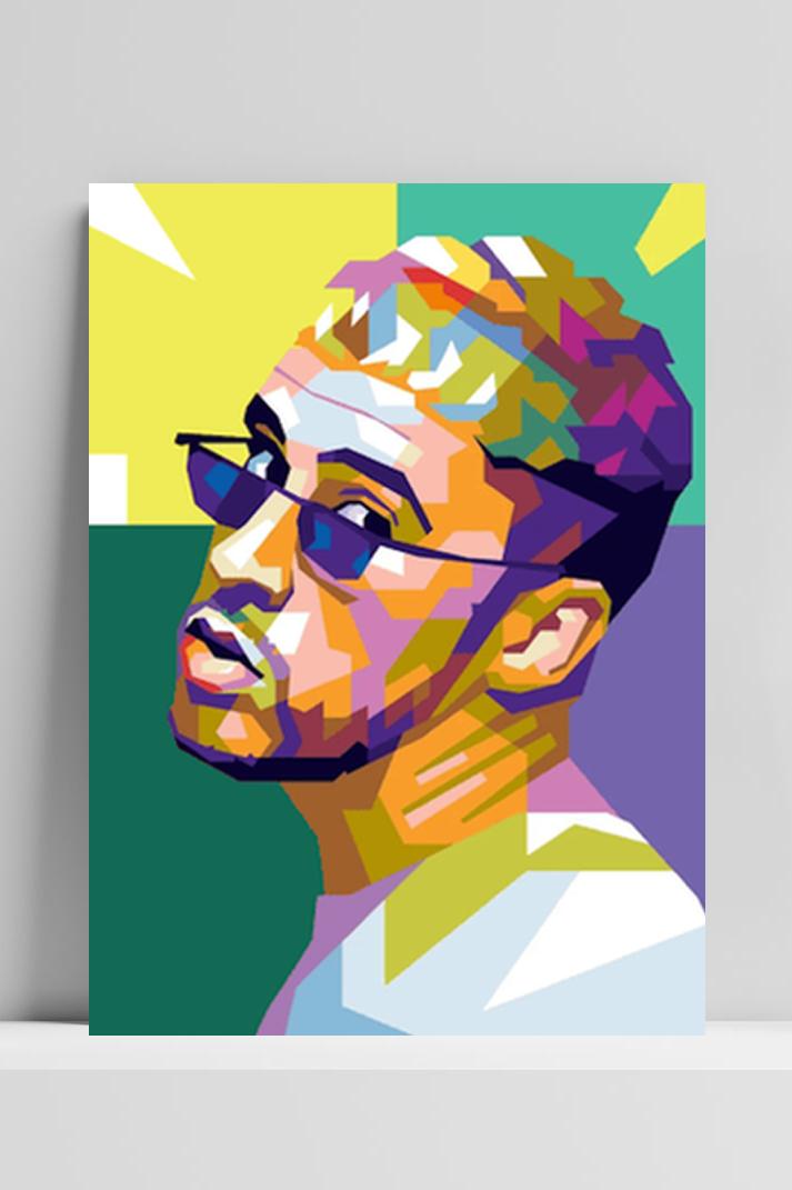 Bad Bunny op 3mm aluminium dibond
