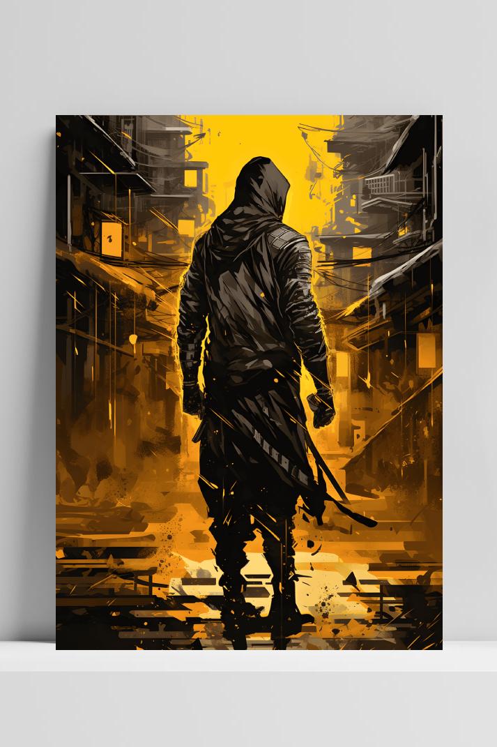 Assassin op 3mm aluminium dibond