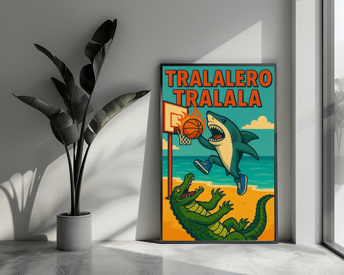 Tralalero Tralala Text poster van 25 Artstreet
