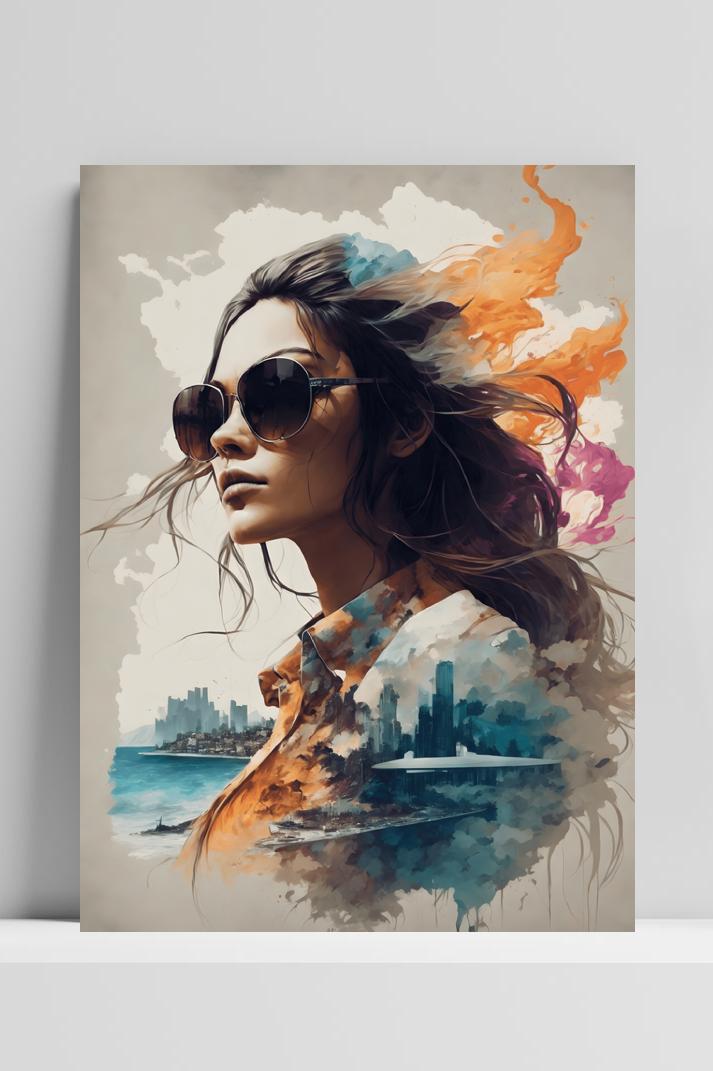 Reiziger op 3mm aluminium dibond