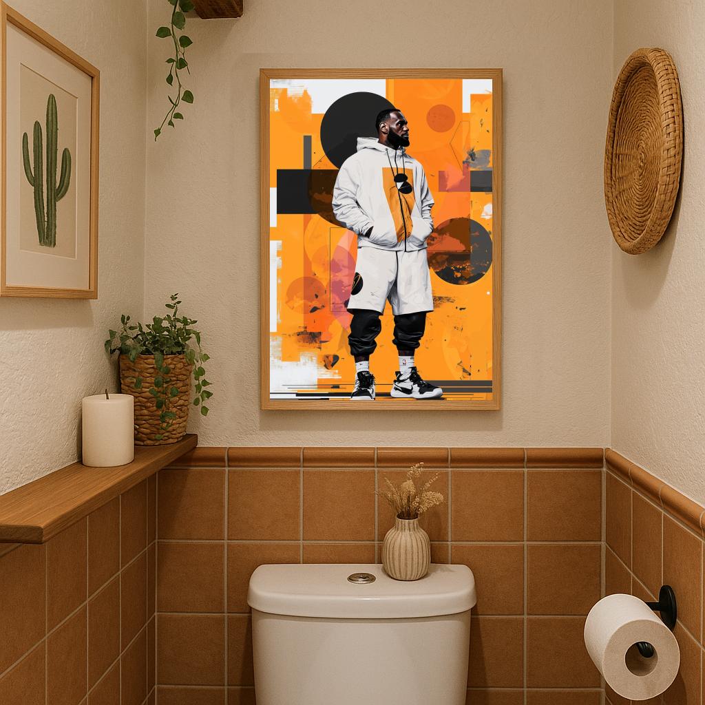 Lebron James Geometric poster sfeerbeeld 3