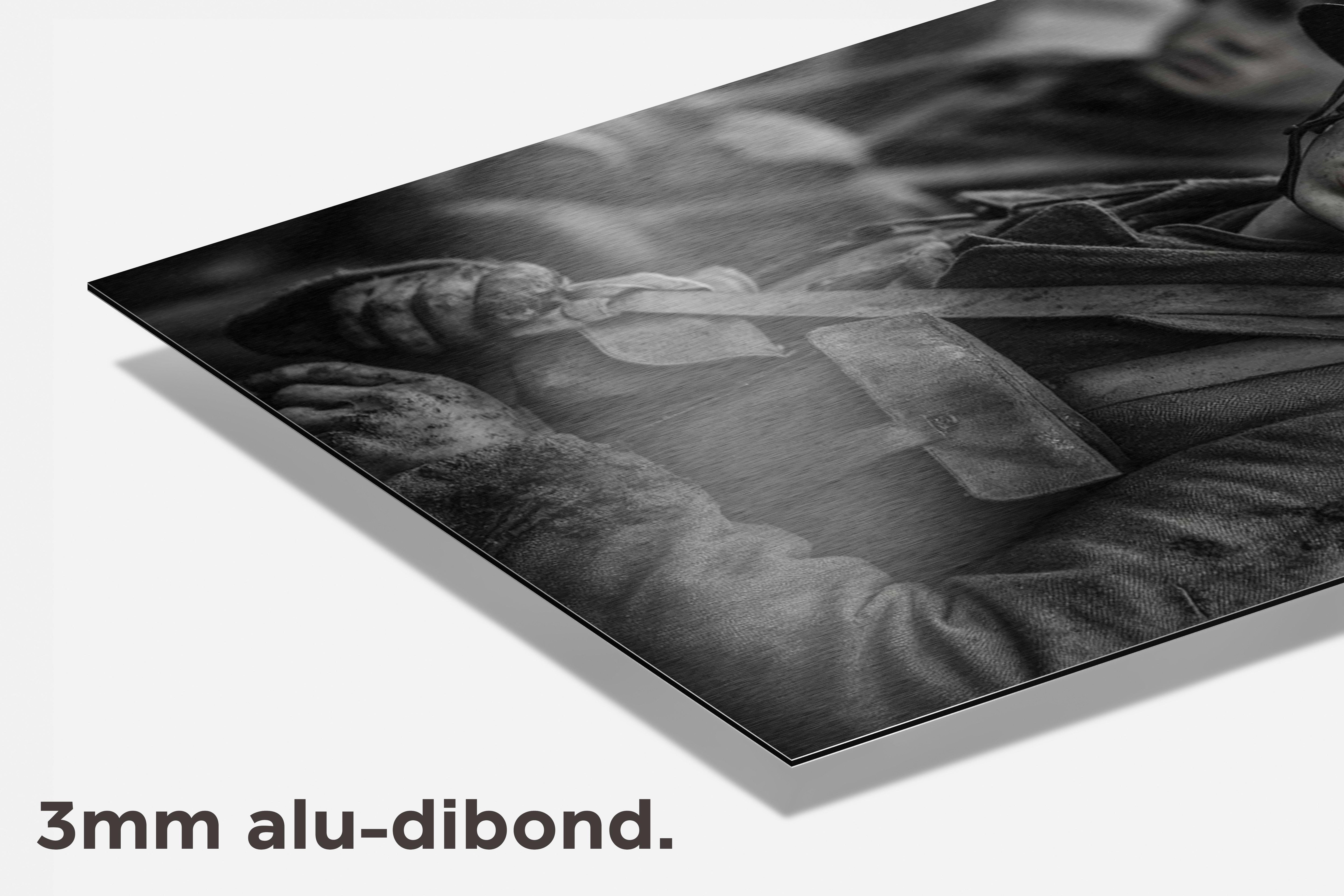 Oorlogsoldaat dibond detail