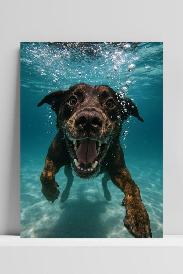 Dog Swimming Pool poster