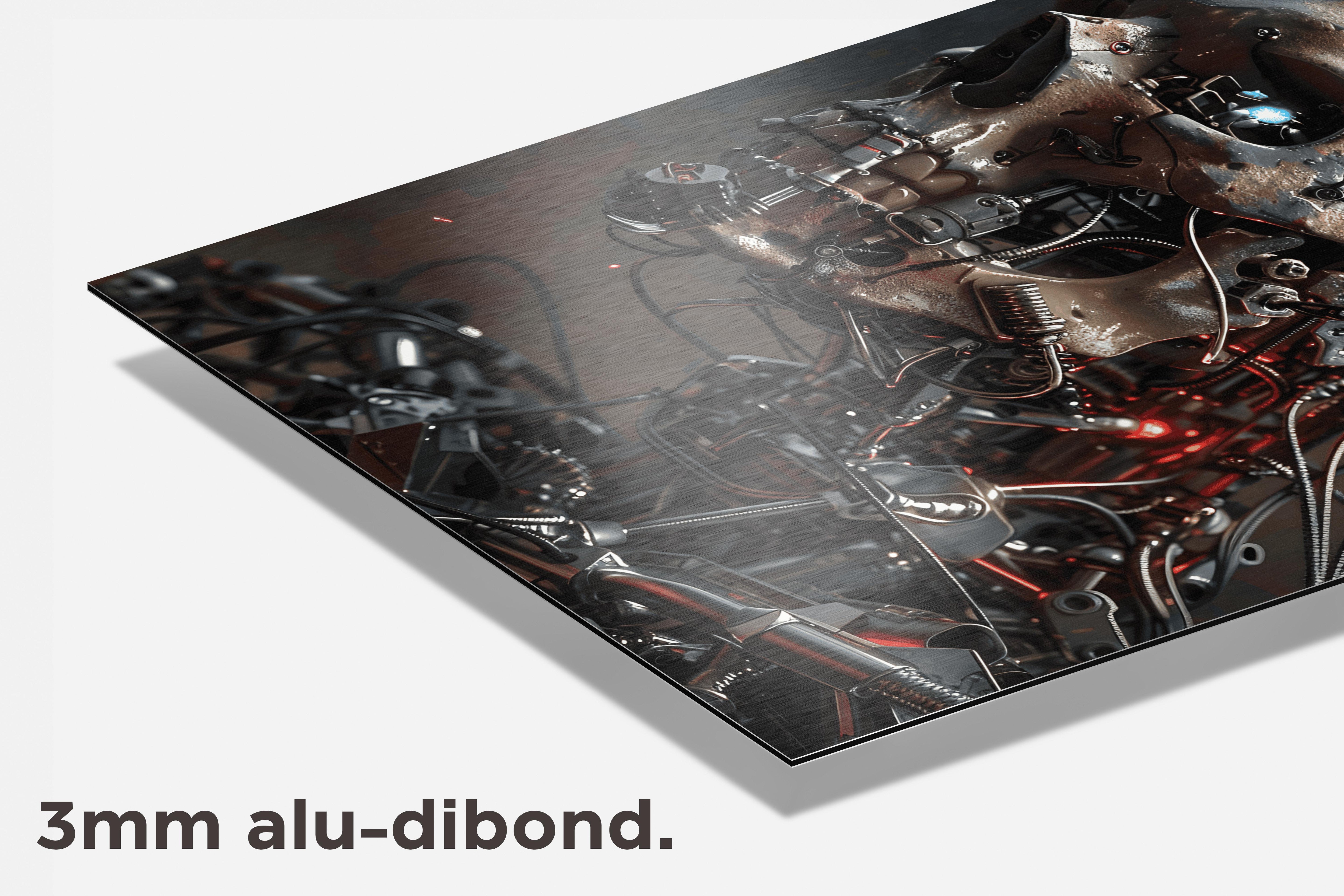 Schedelrobot dibond detail
