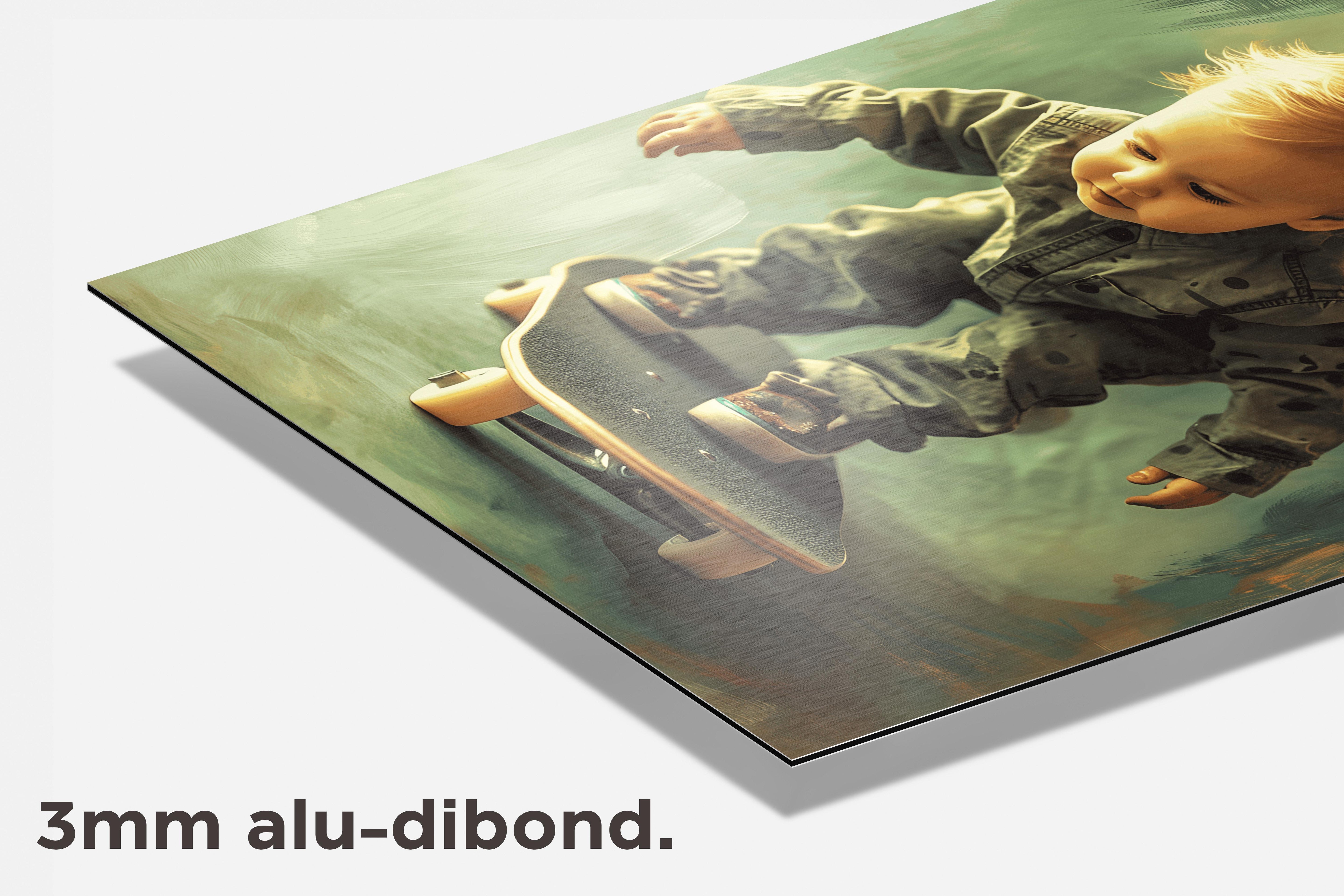 Skater Baby dibond detail