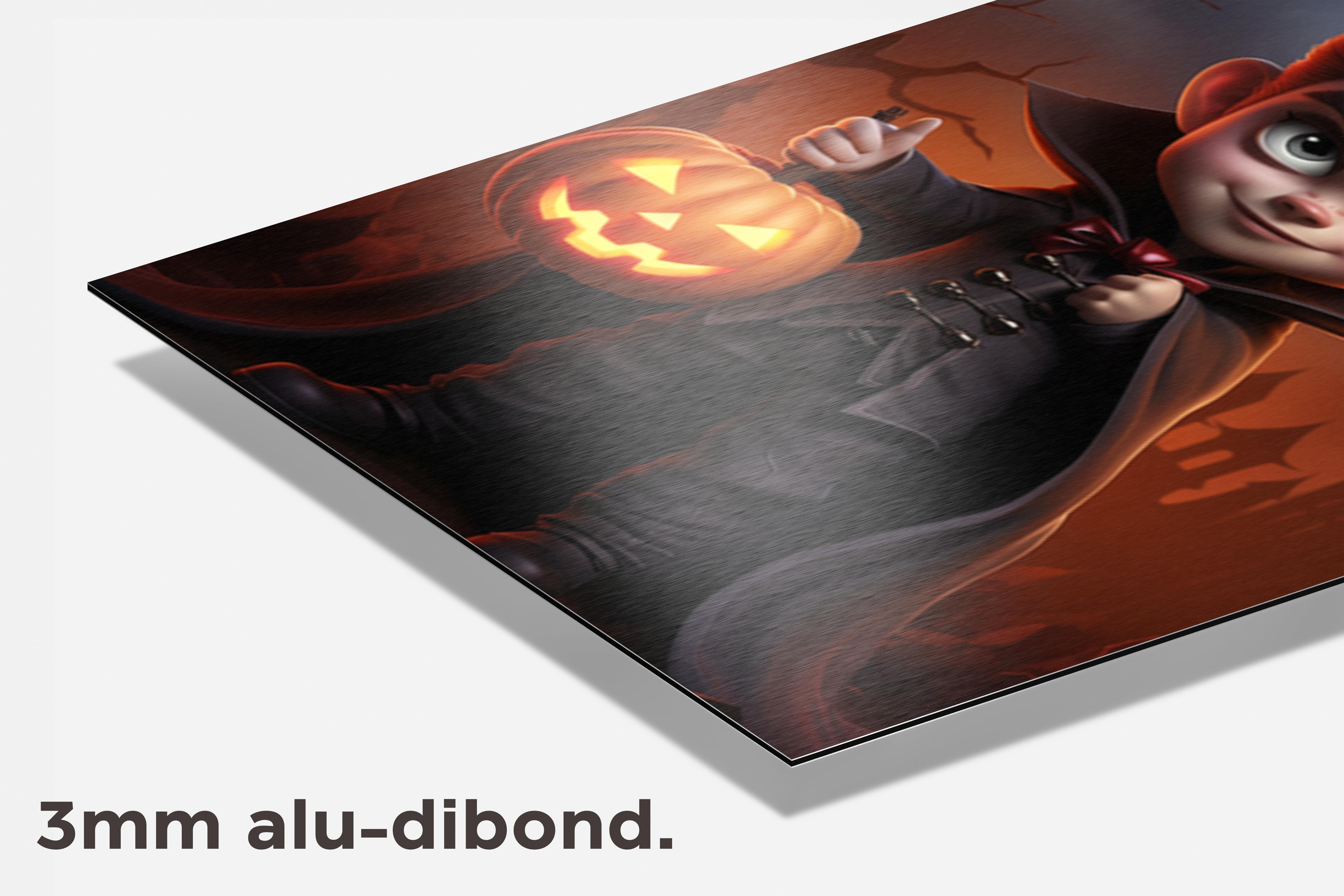 Halloween Kleine Vampier dibond detail