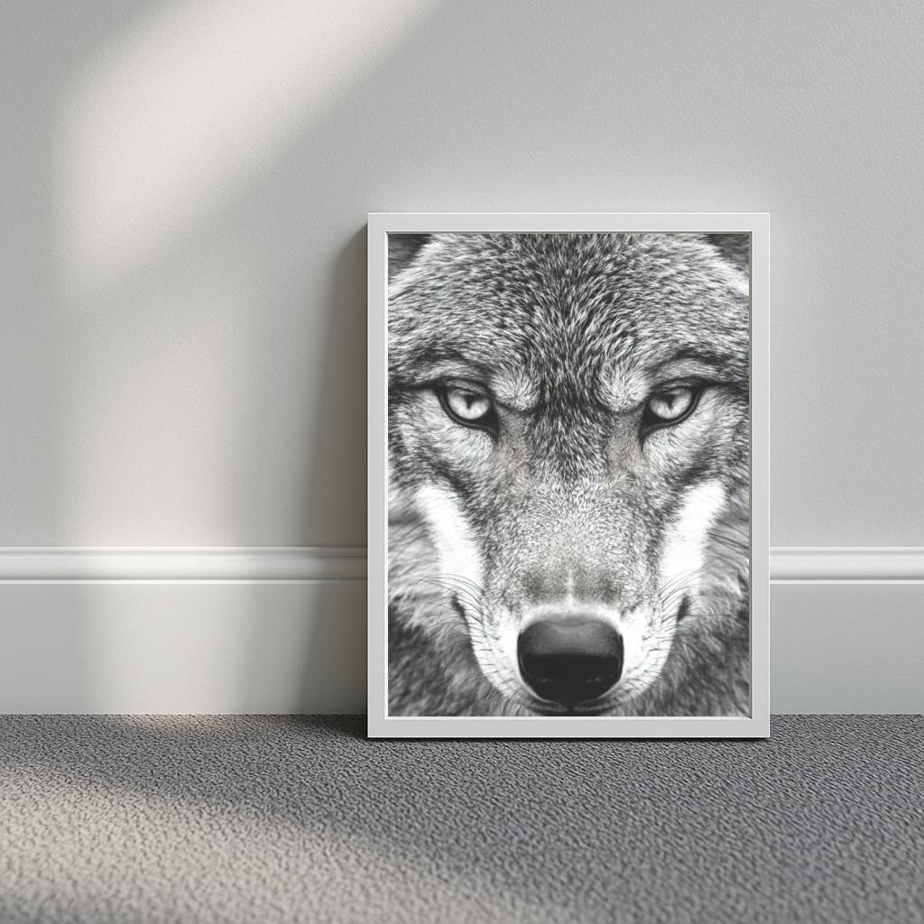 Wolf B&W poster sfeerbeeld 3
