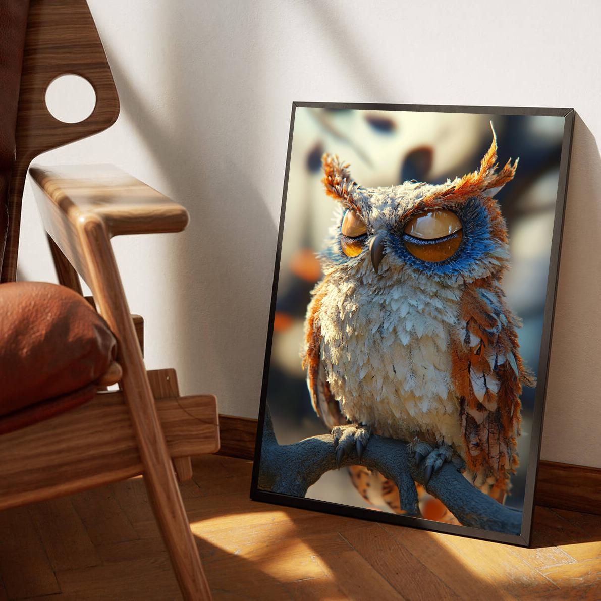 Owl Sleeping poster sfeerbeeld 3