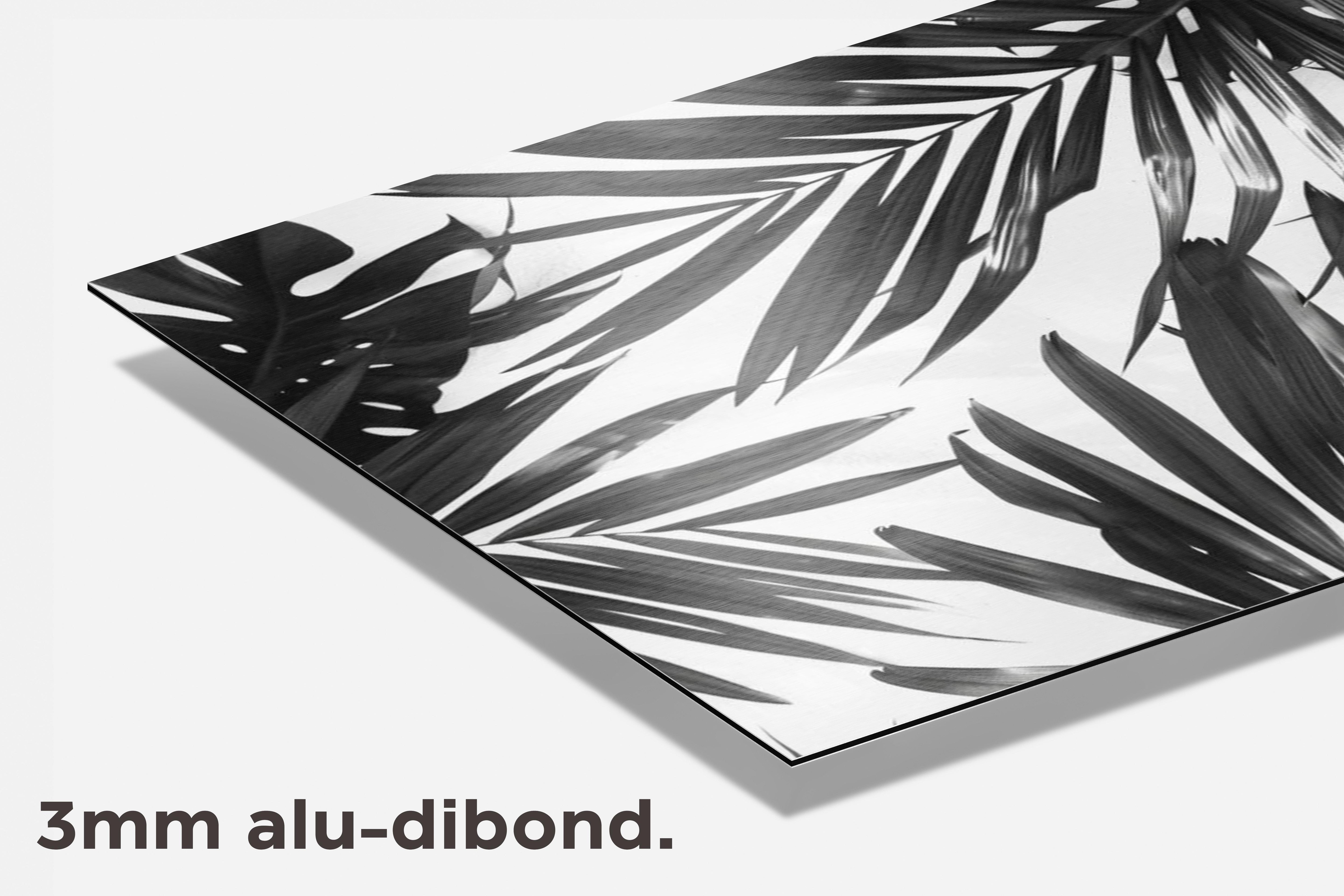 Palmbladeren dibond detail