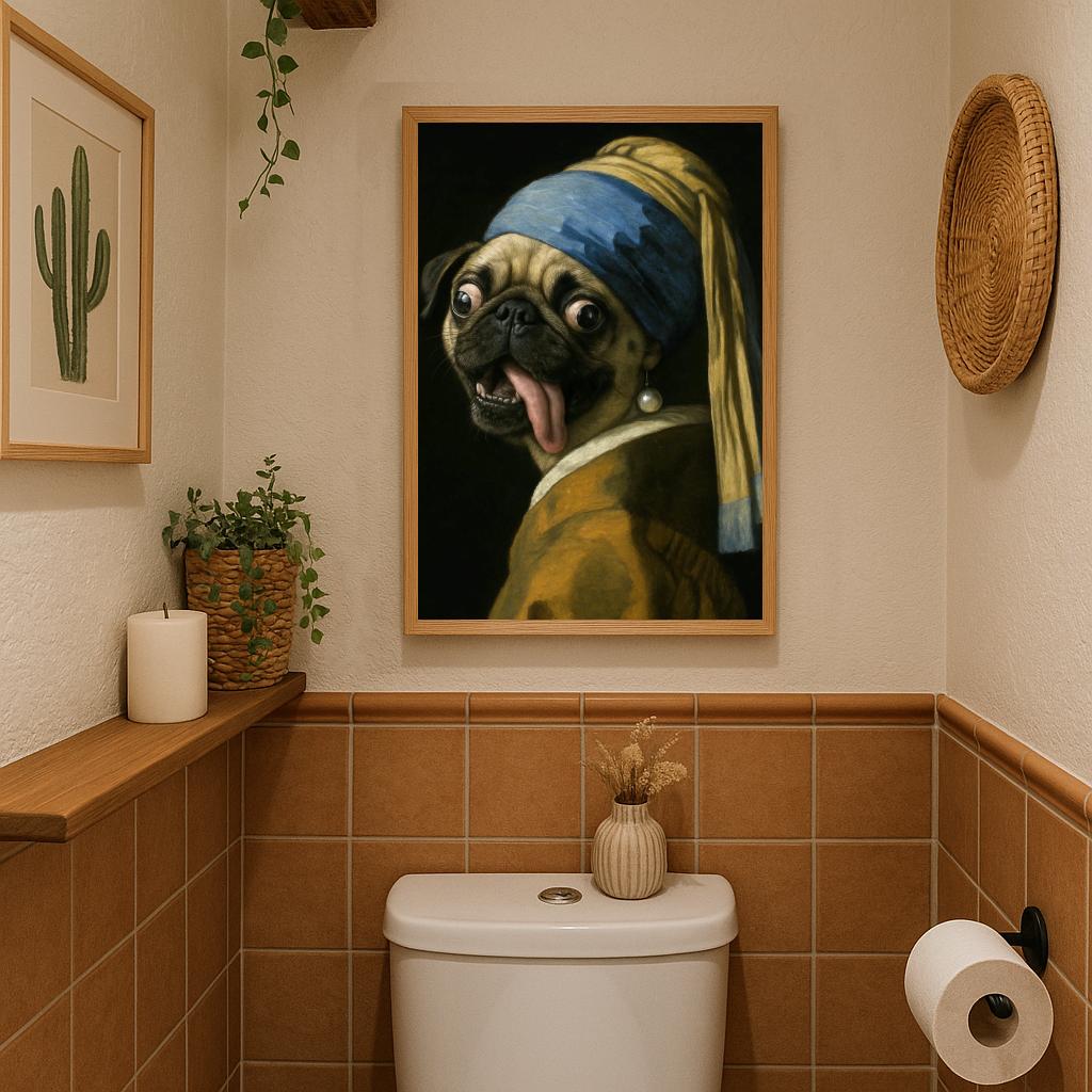 Dog Pearl Earring Geïnspireerd poster sfeerbeeld 3