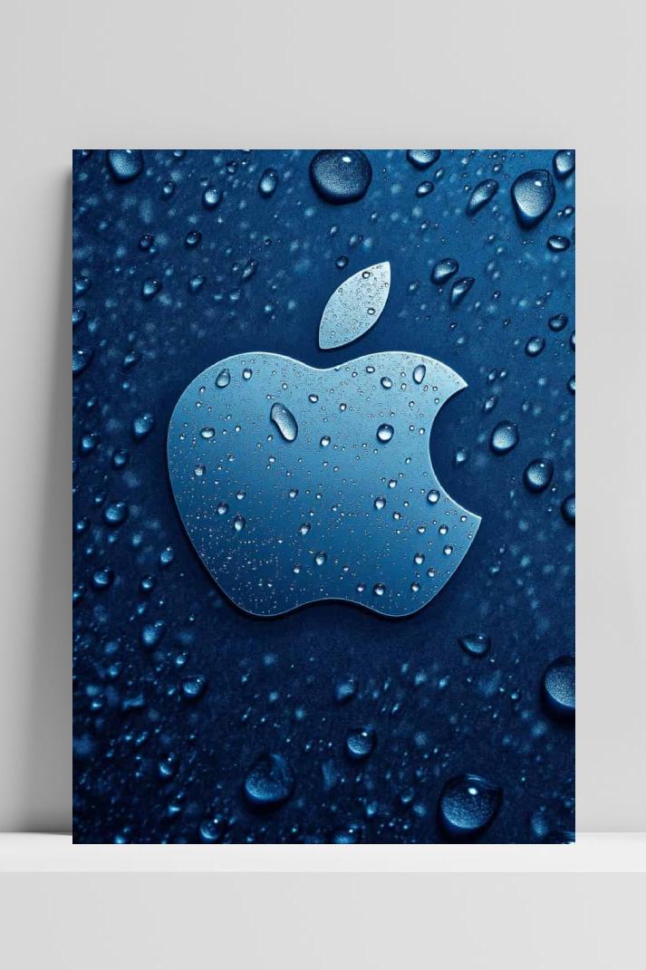 Apple Logo op 3mm aluminium dibond
