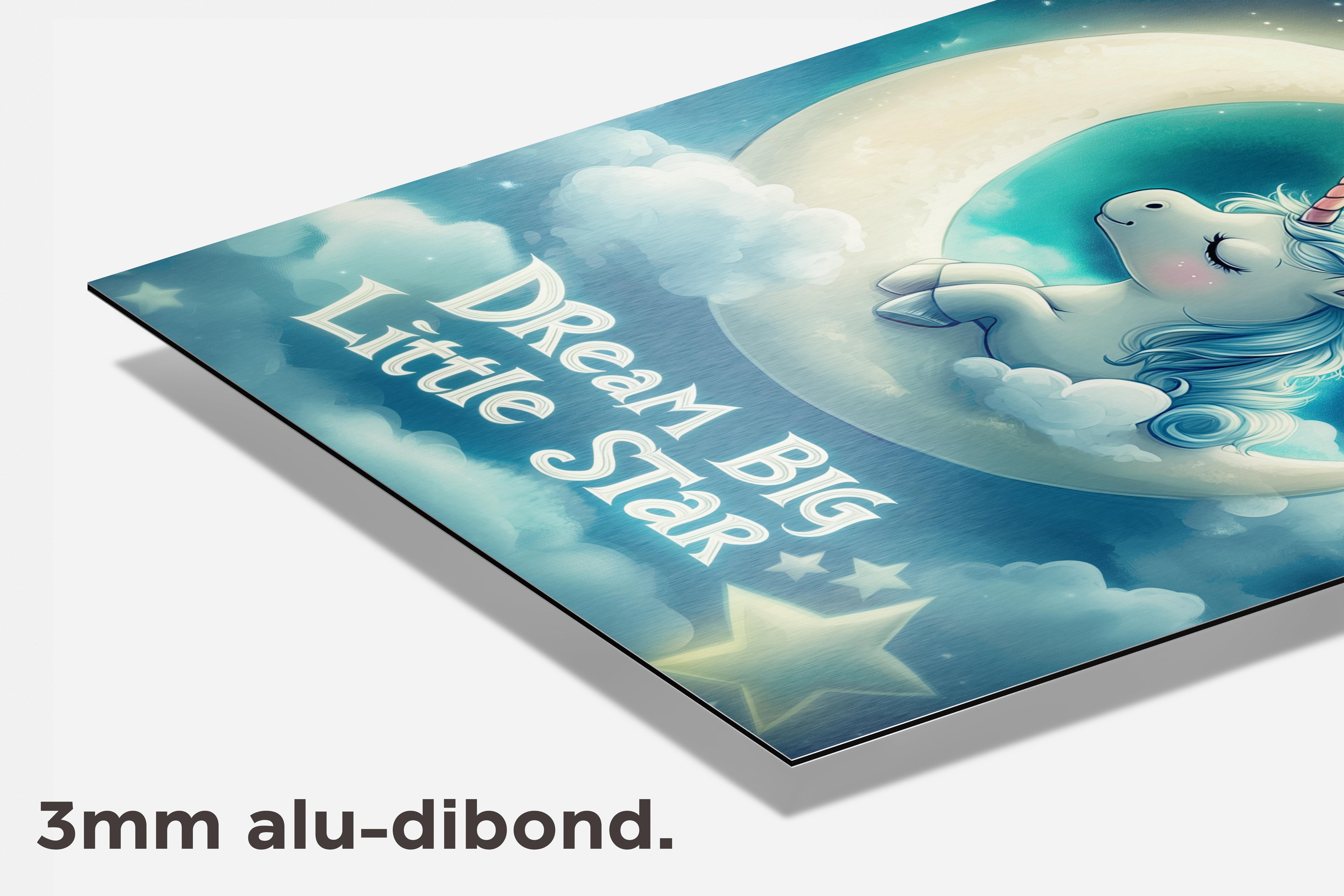 Dream Big dibond detail