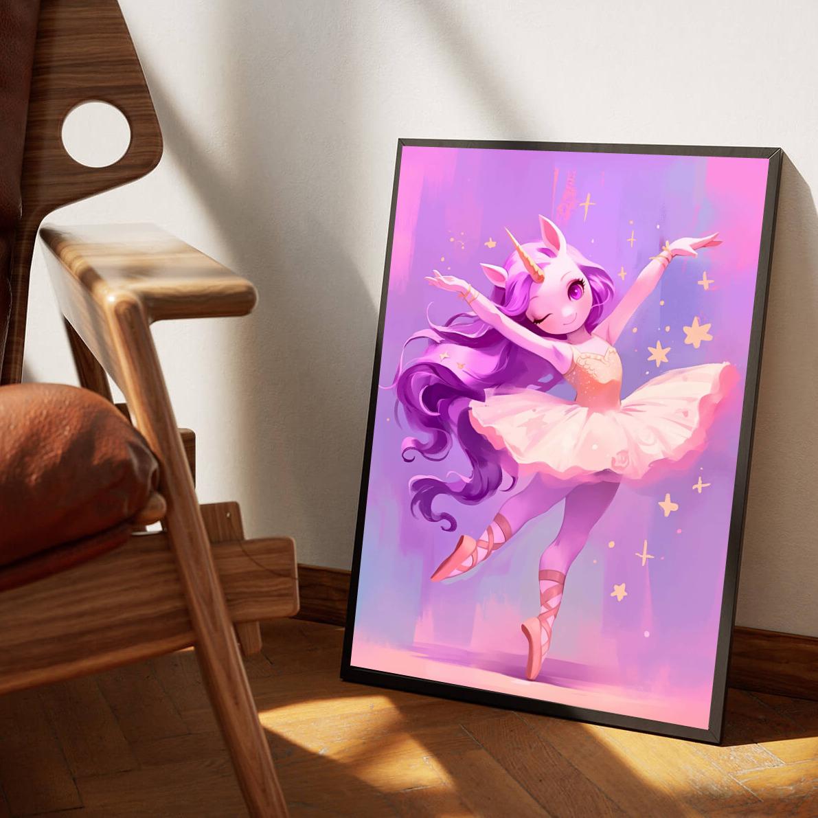 Unicorn Ballerina poster van 25 Artstreet