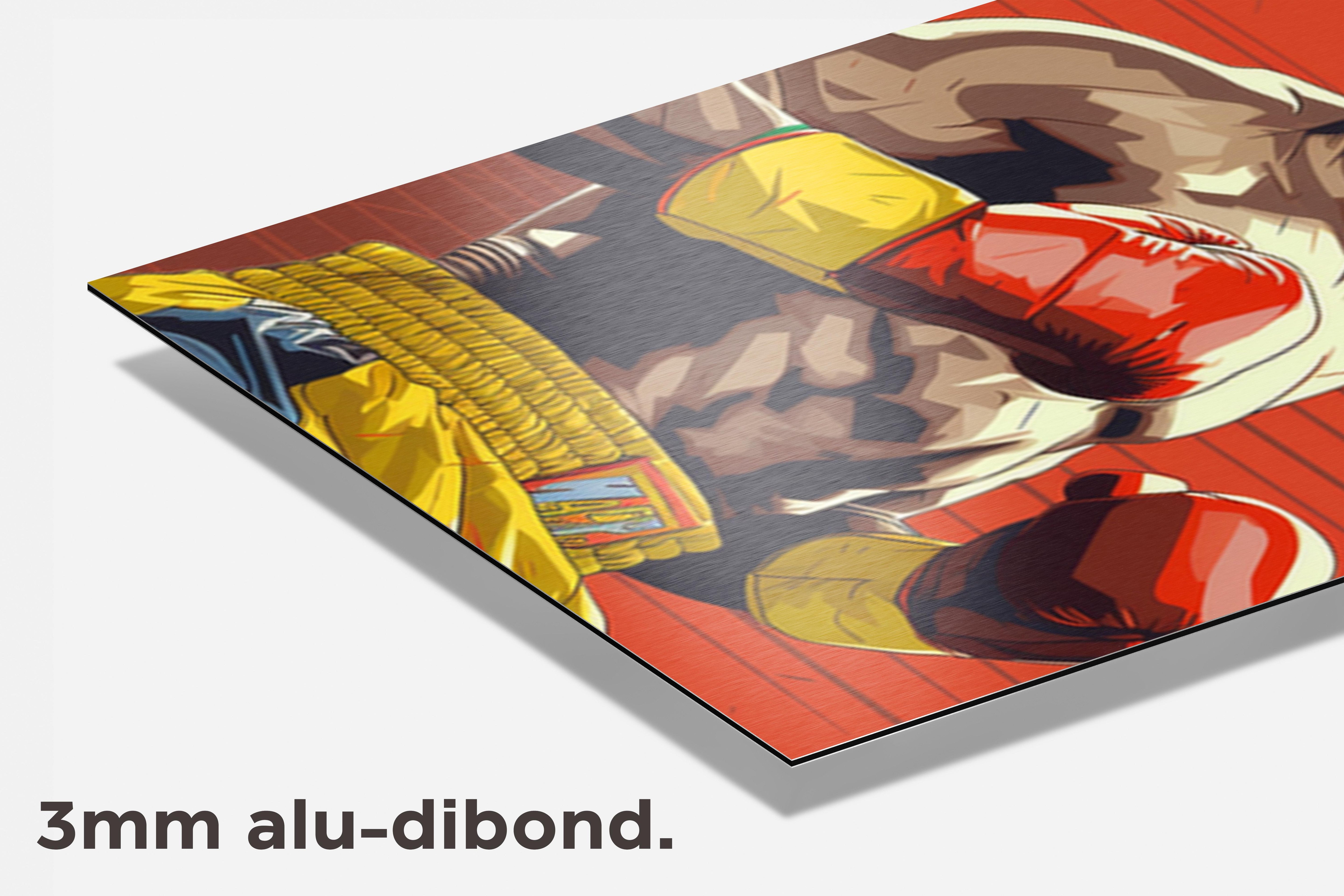 Floyd Money Mayweather dibond detail